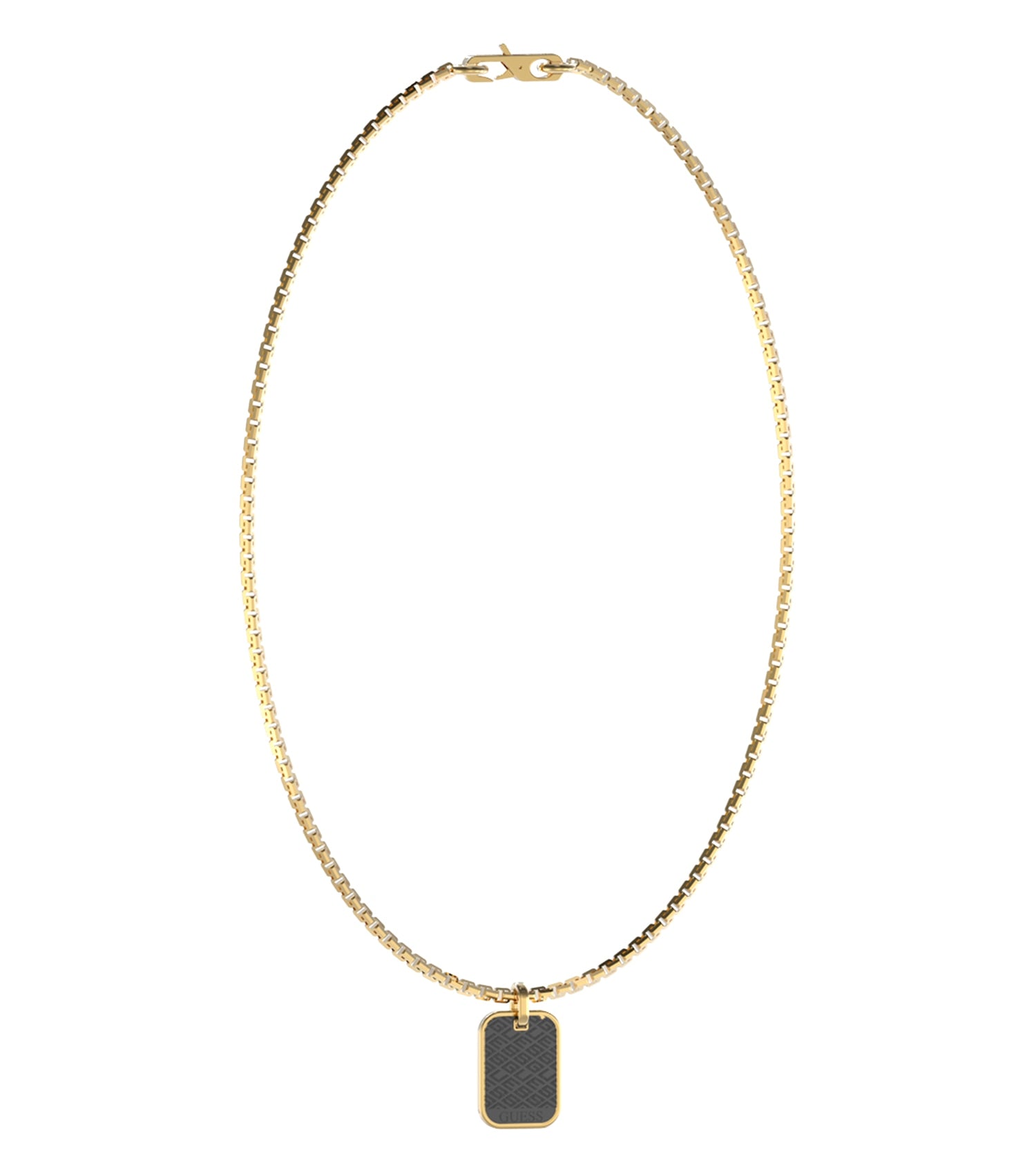 Men s Guess Necklace Gold Black Textu Red Pendant EDIT by Ahmed Seddiqi