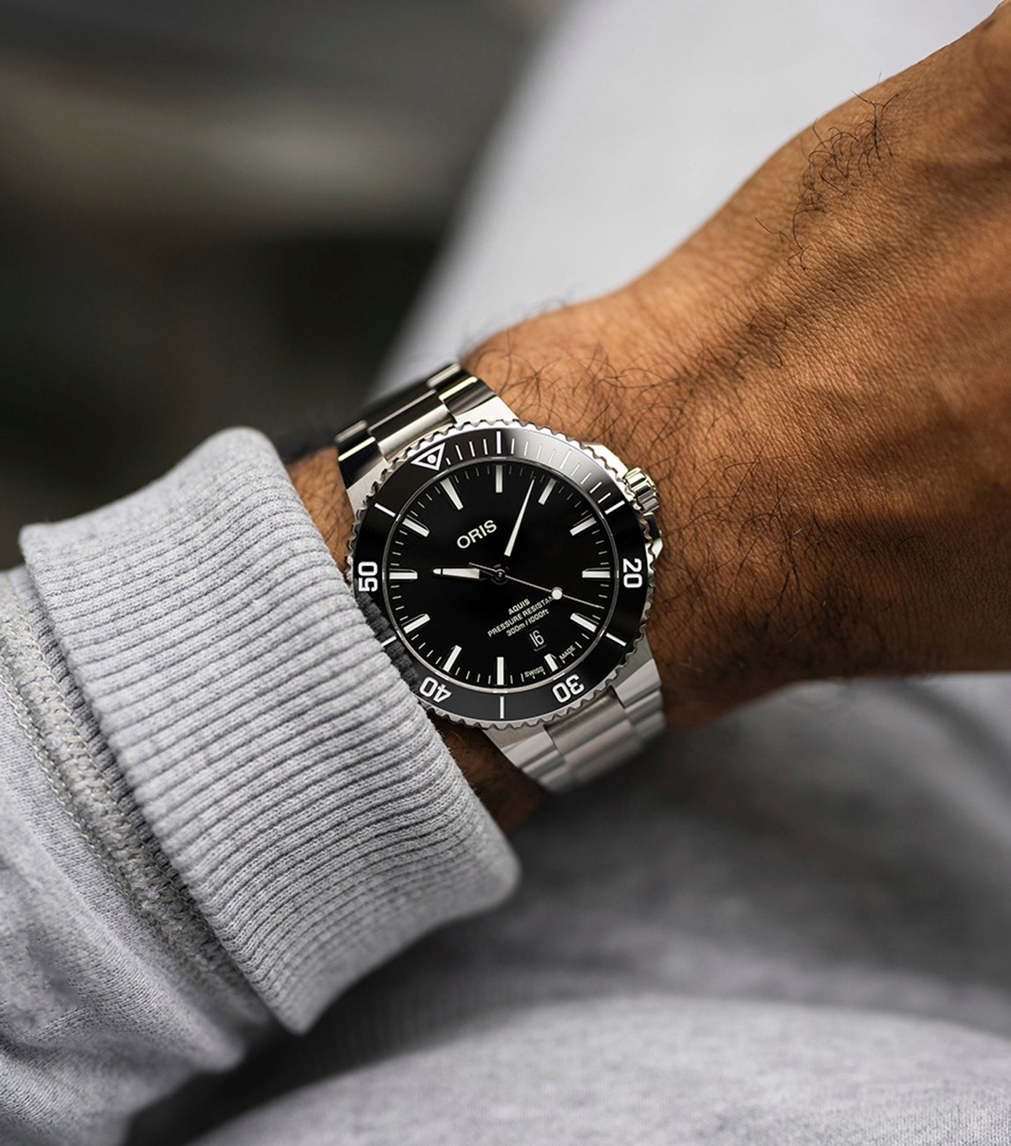 Aquis Black  Automatic Watch Gents