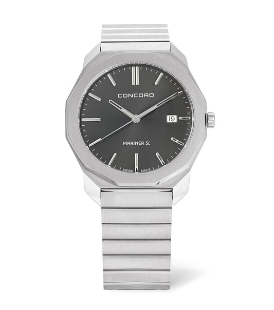Stainless steel, 
anthracite dial