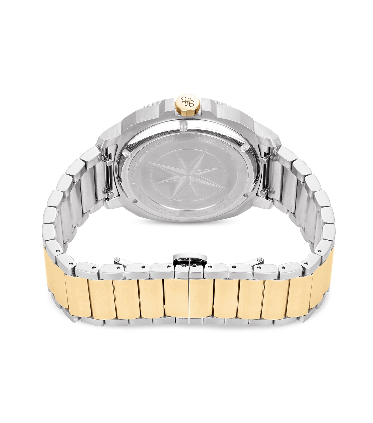 Stainless Steel, Set Bezel, White Mop 12D Dial