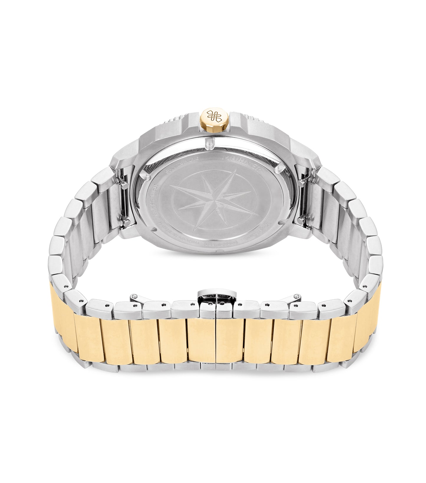 Stainless Steel, Set Bezel, White Mop 12D Dial