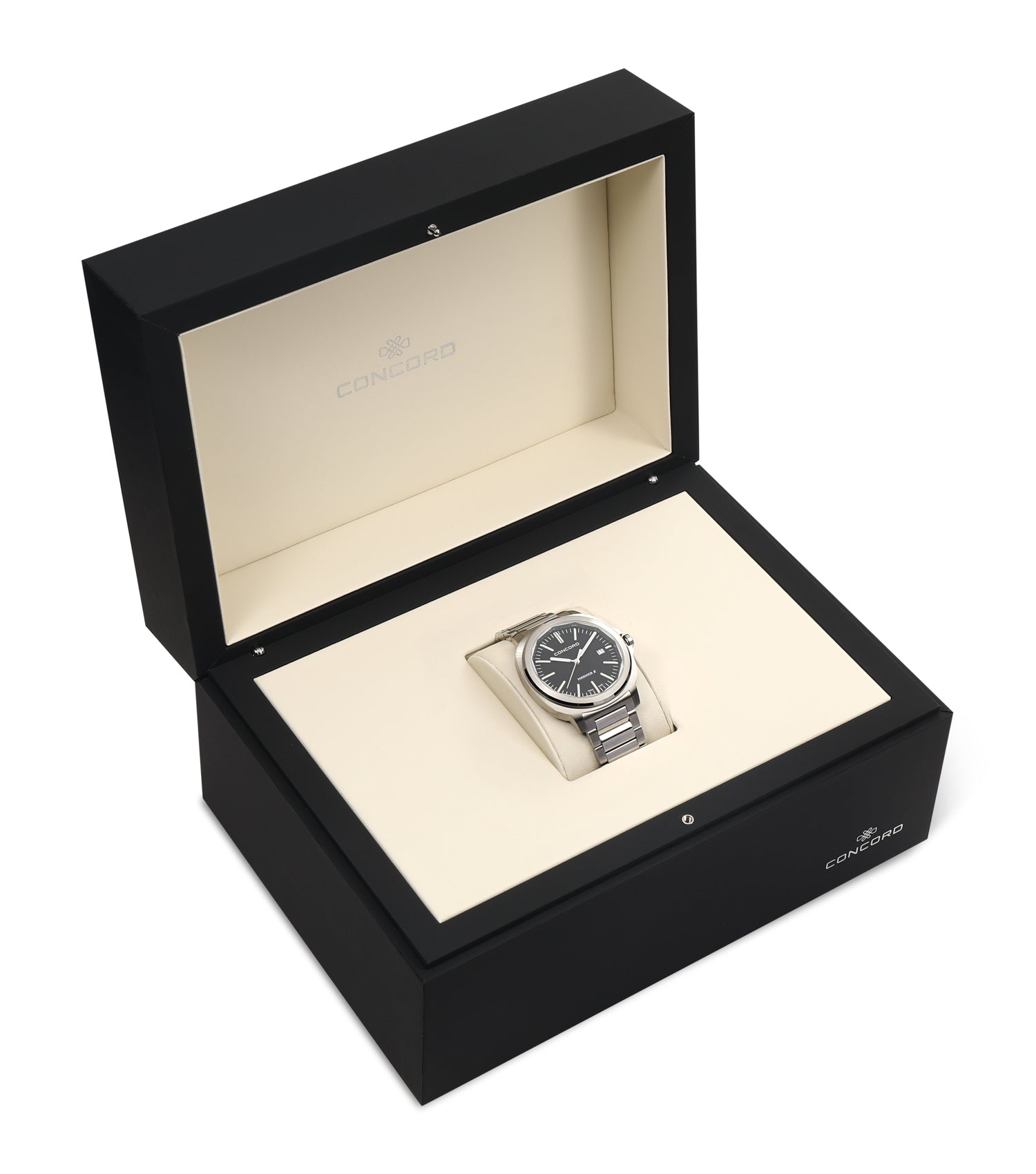 Stainless Steel Black Powder Dial 40mm