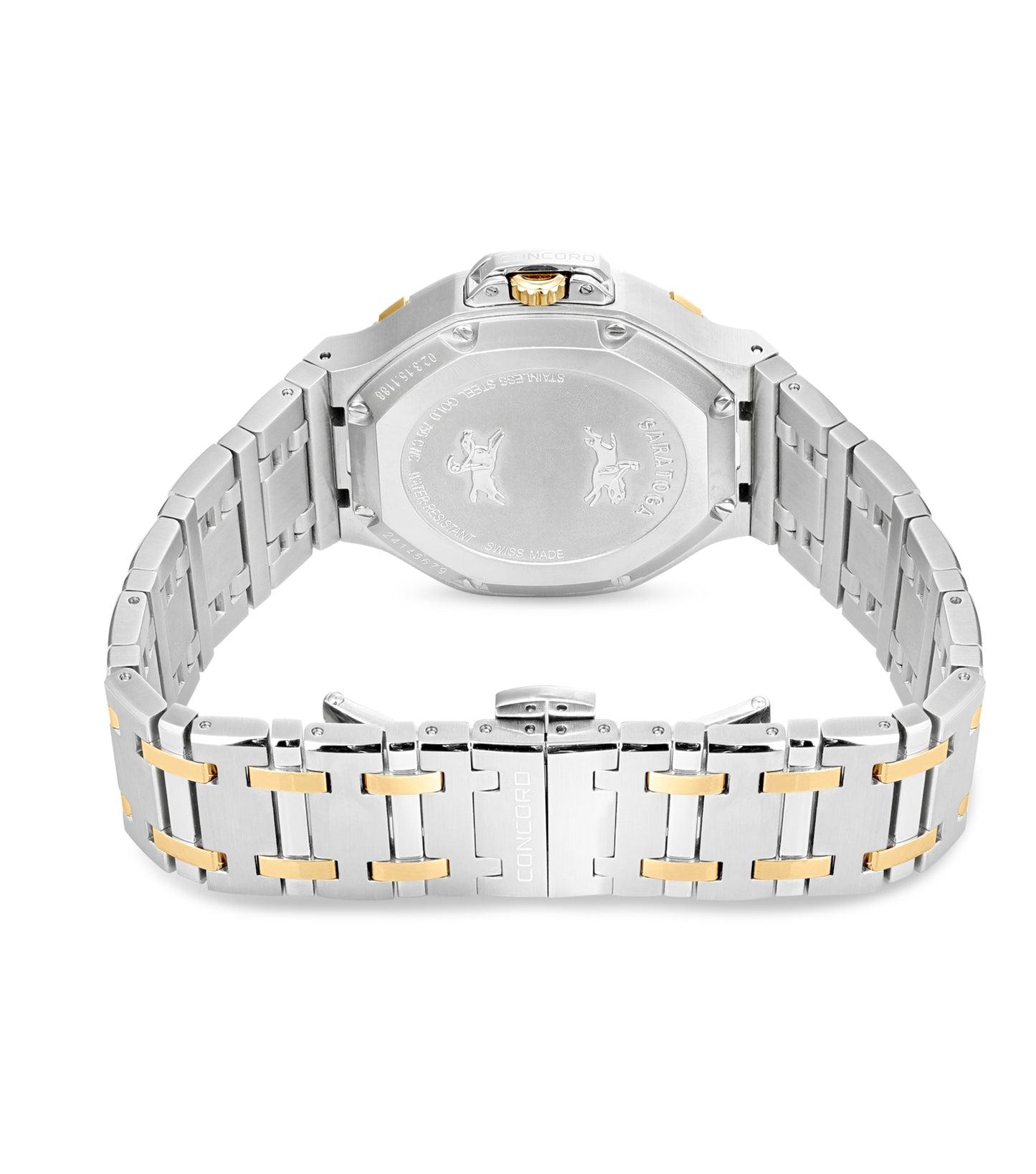 Ladies Watch STL GLD SARATOGA LADY QTZ 31MM WHT MOP DL BRCT