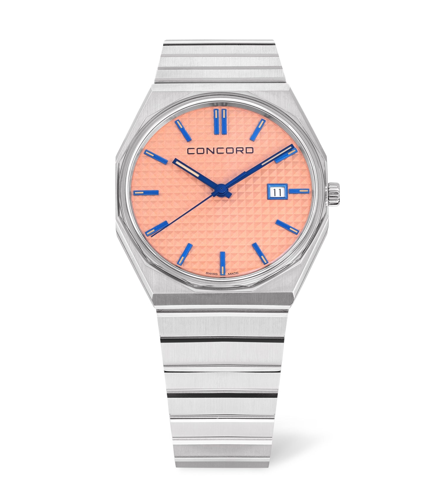 Stainless steel, Copper dial, 39mm, Quartz