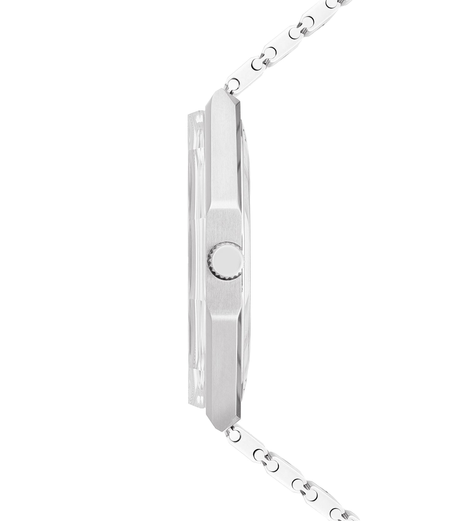 Stainless steel and gold, Diamond Case, Pink MOP Dial, 29mm, Quartz