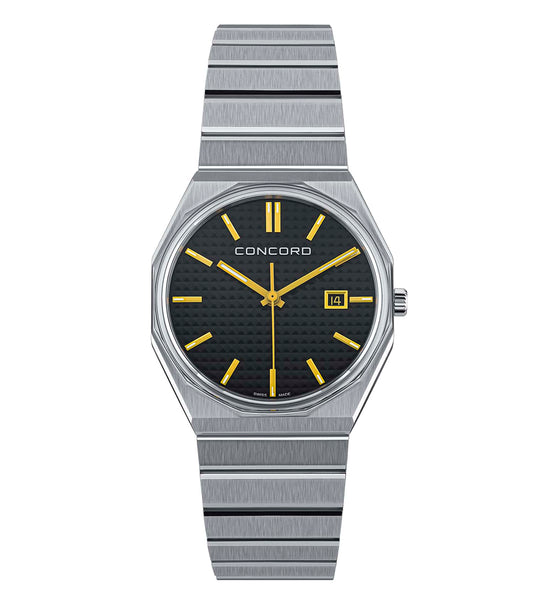 Gents Watch STL MARINER SL 75TH ED QTZ 39MM BLK/DL YLW/INDX BRCT LTD