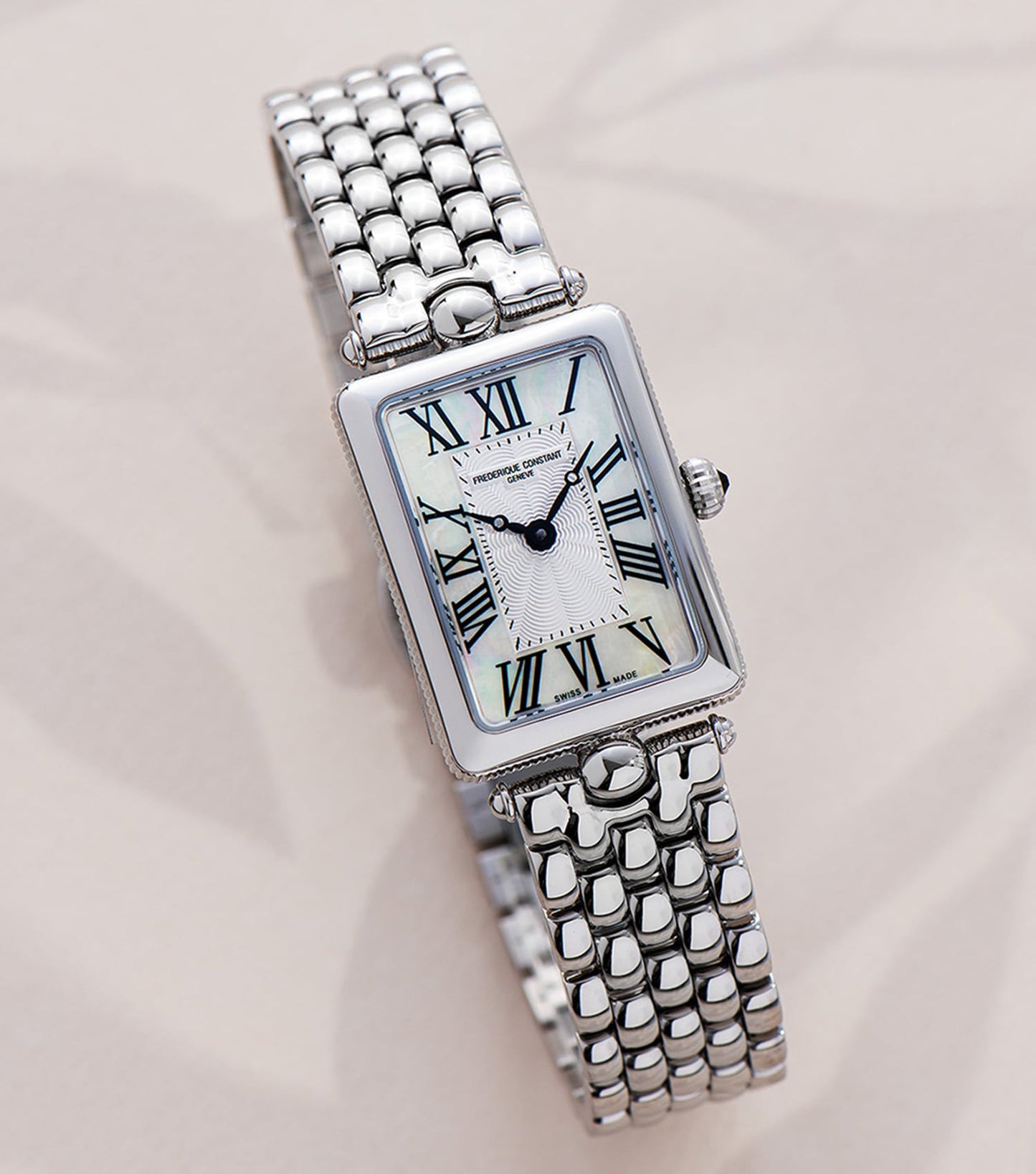 Art Deco Silver  Analog Watch Women