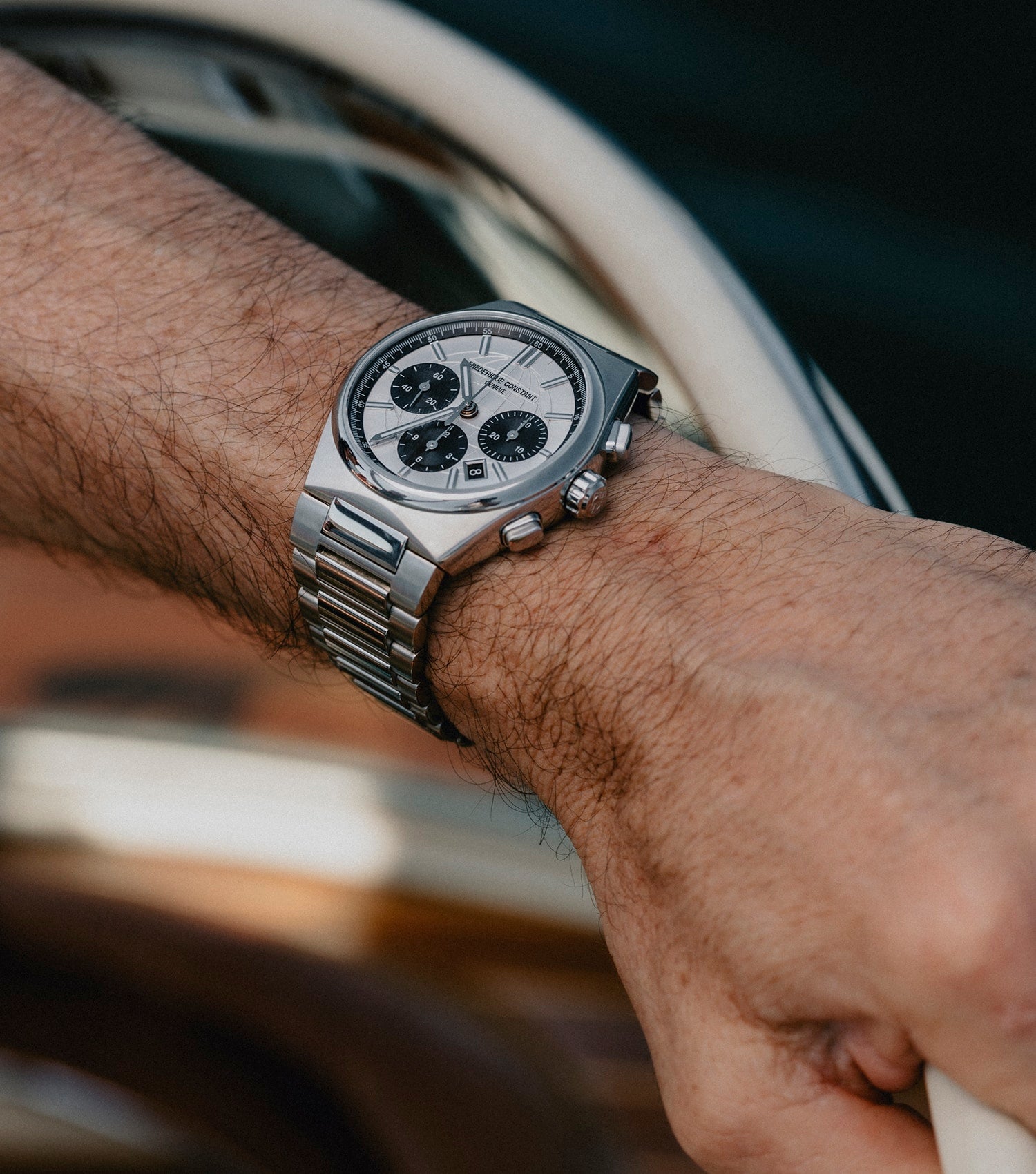 Highlife Silver Automatic Watch Men
