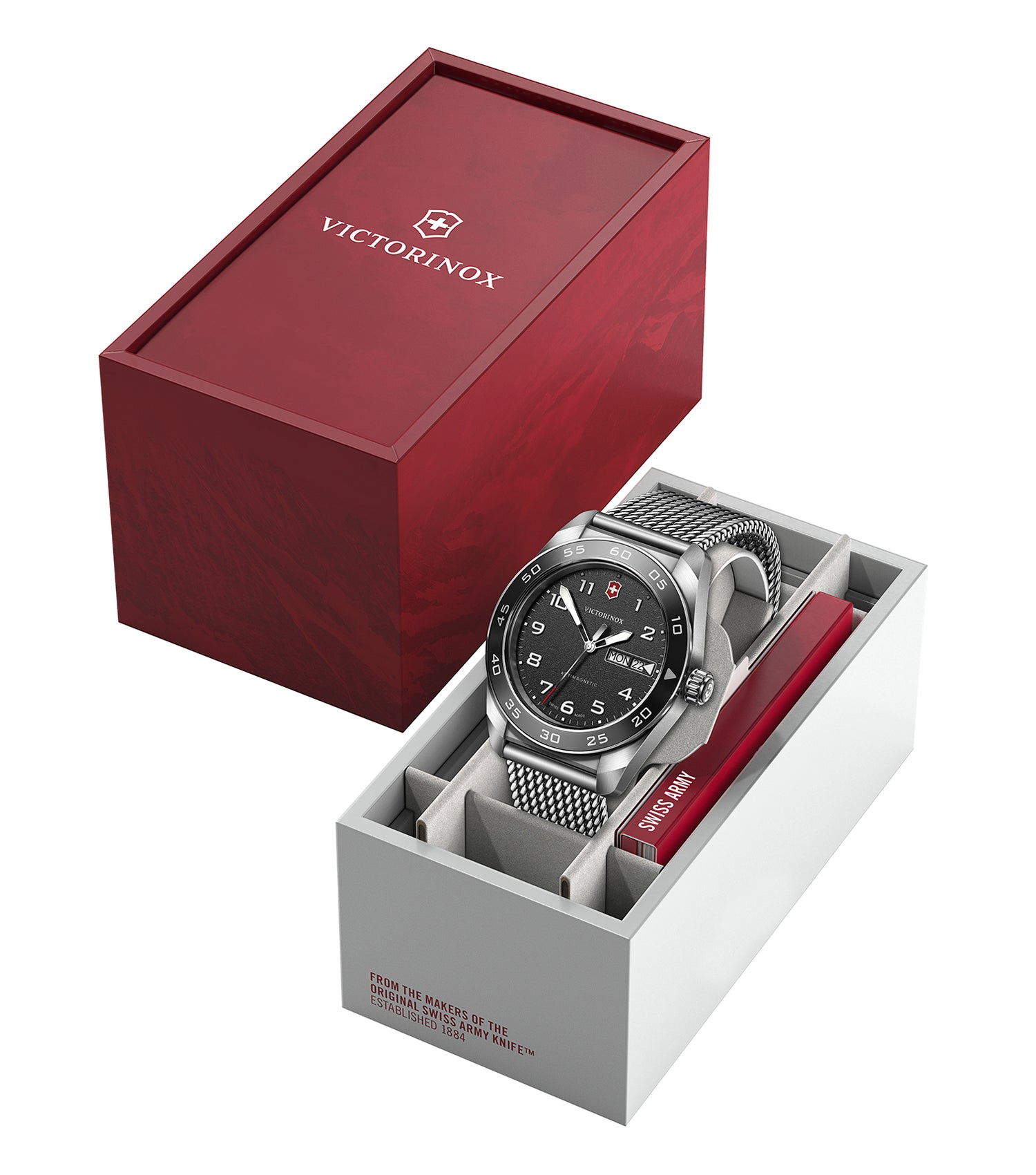 Men Swiss Army Quartz Watch 42 mm