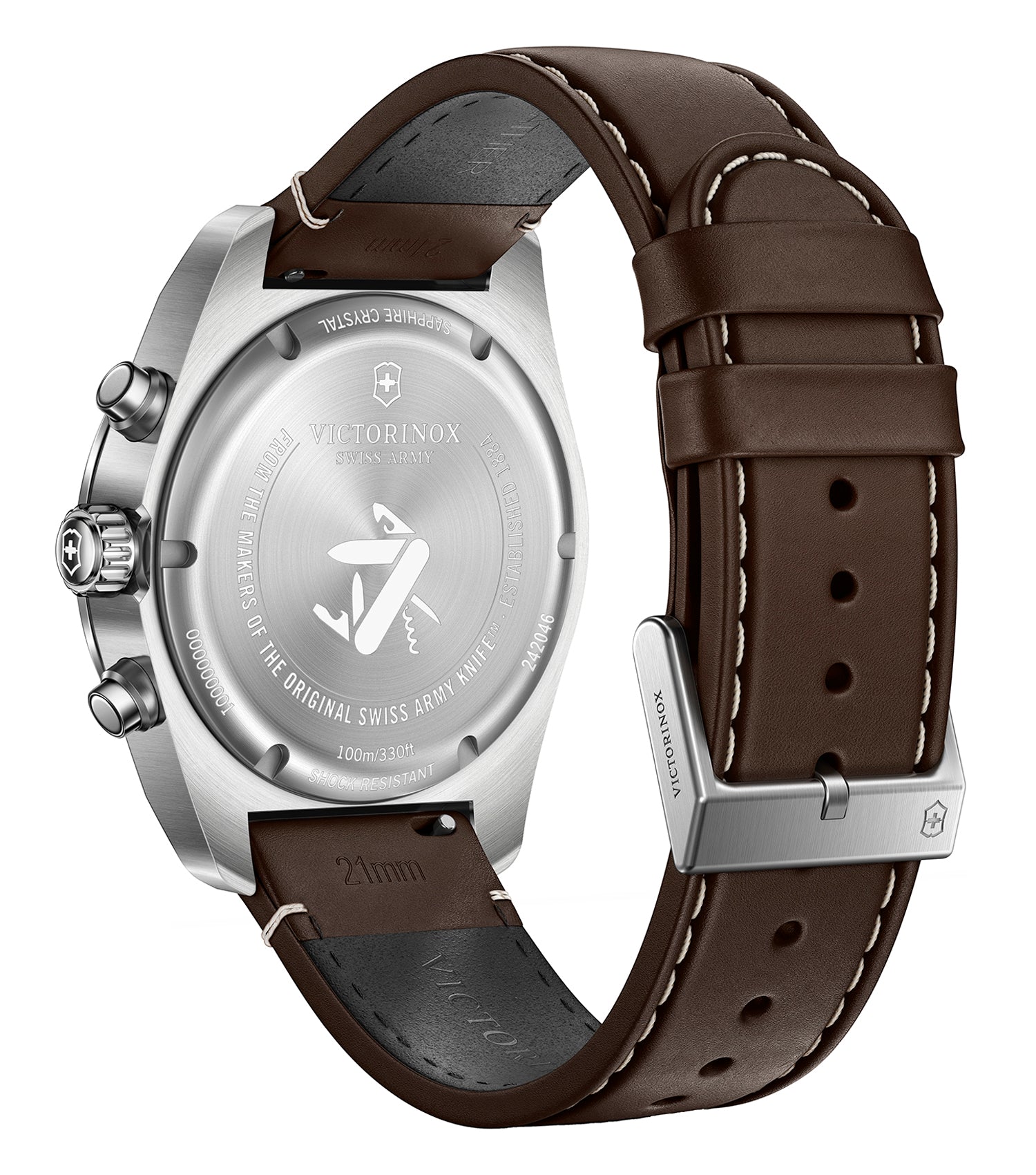 Men Swiss Army Quartz Watch 42 mm