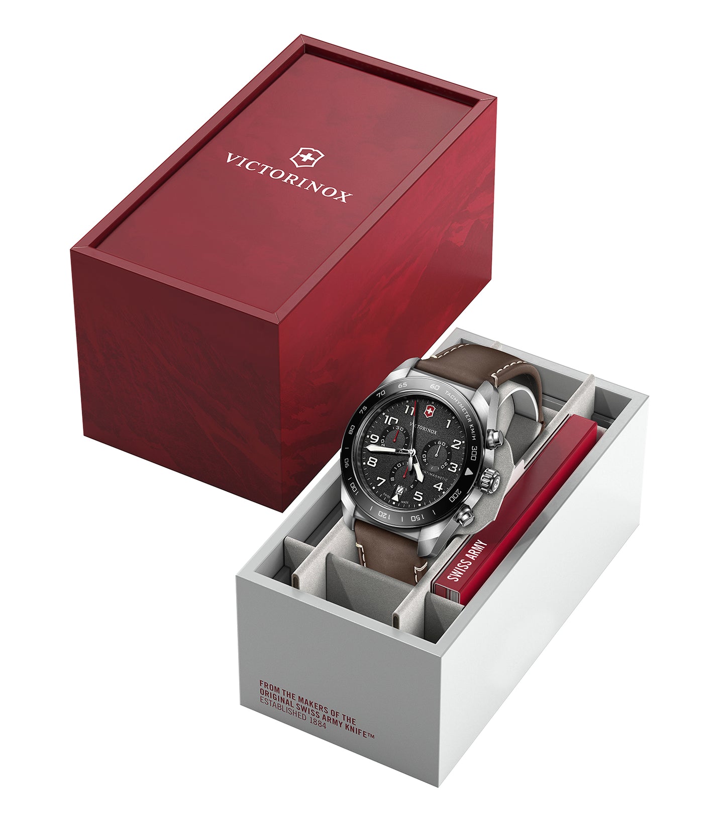 Men Swiss Army Quartz Watch 42 mm