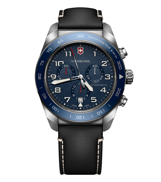 Men Swiss Army Quartz Watch 42 mm