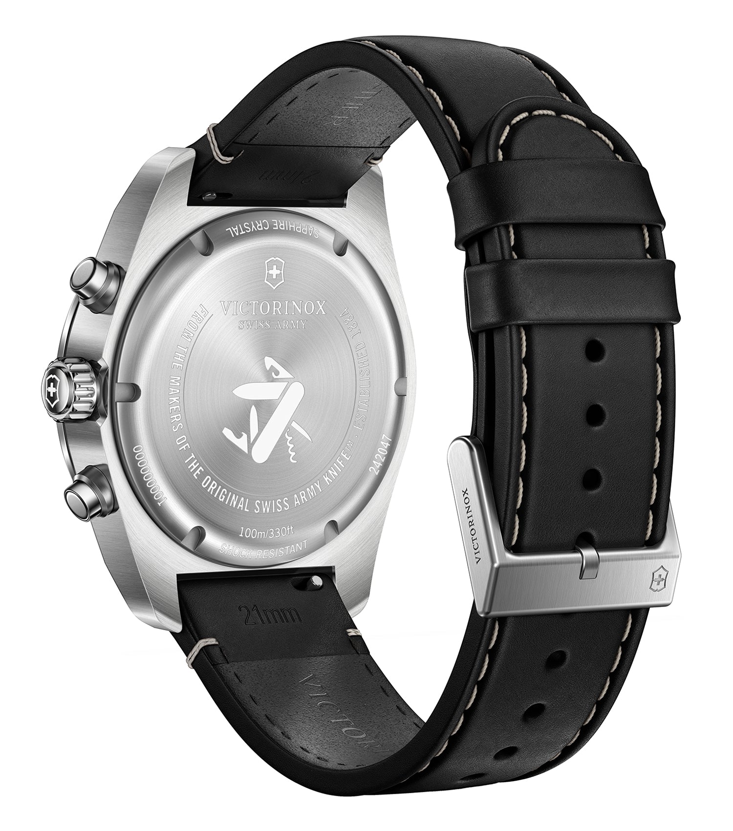 Men Swiss Army Quartz Watch 42 mm