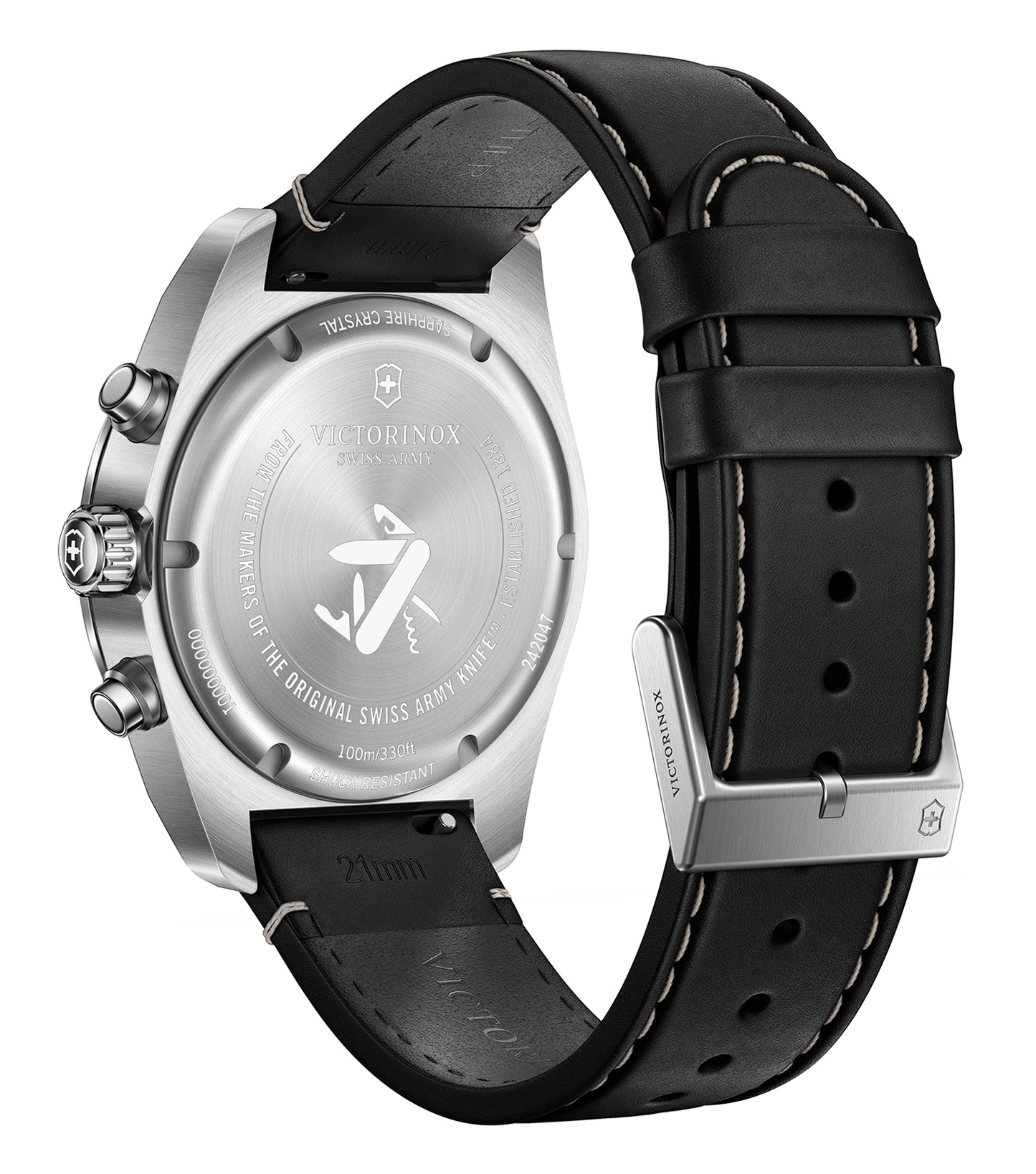 Men Swiss Army Quartz Watch 42 mm