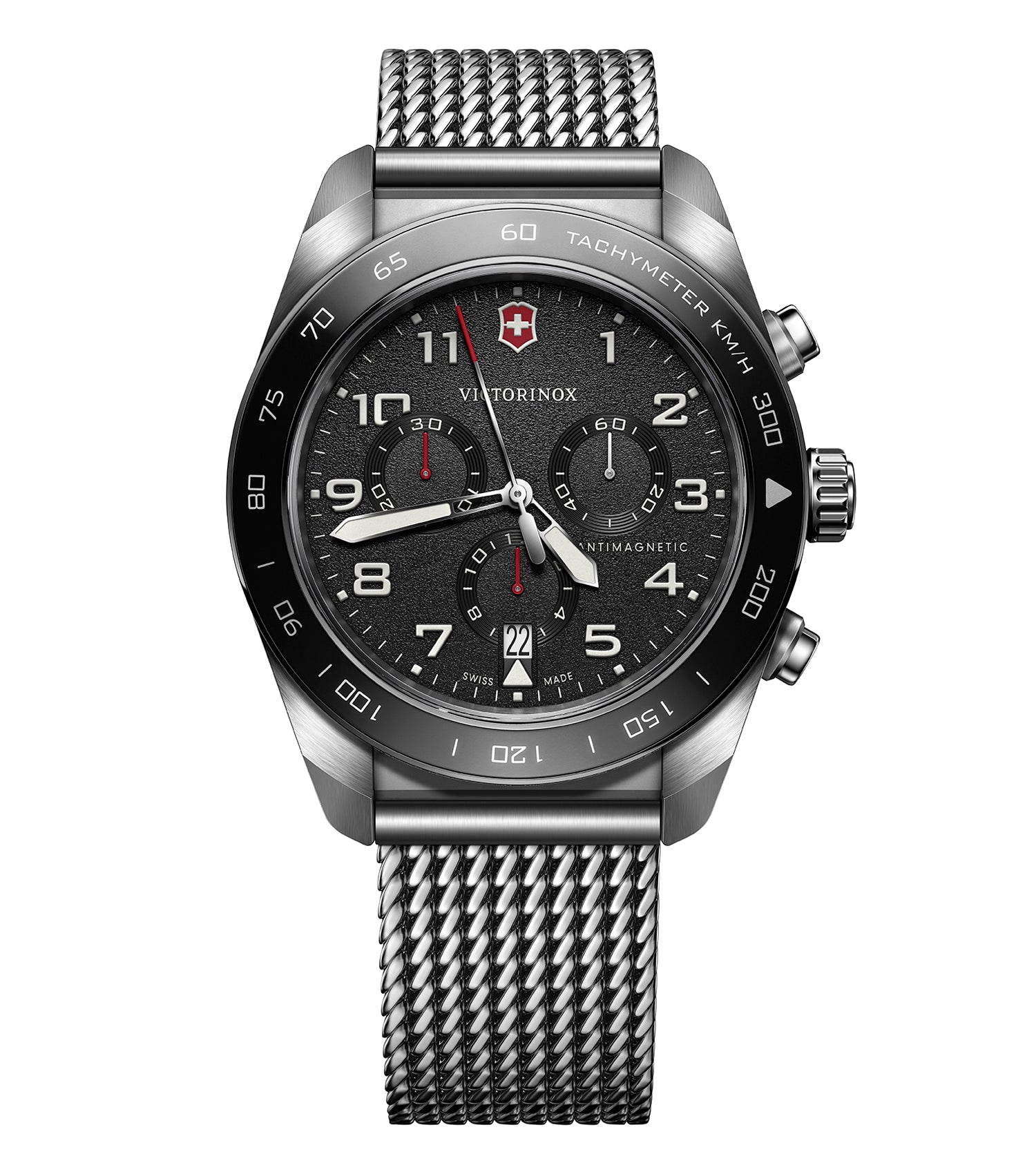 Men Swiss Army Quartz Watch 42 mm