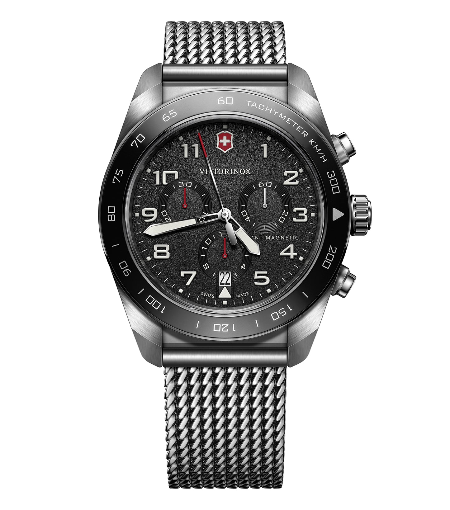 Men Swiss Army Quartz Watch 42 mm