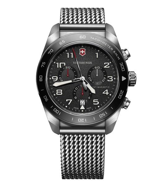 Men Swiss Army Quartz Watch 42 mm