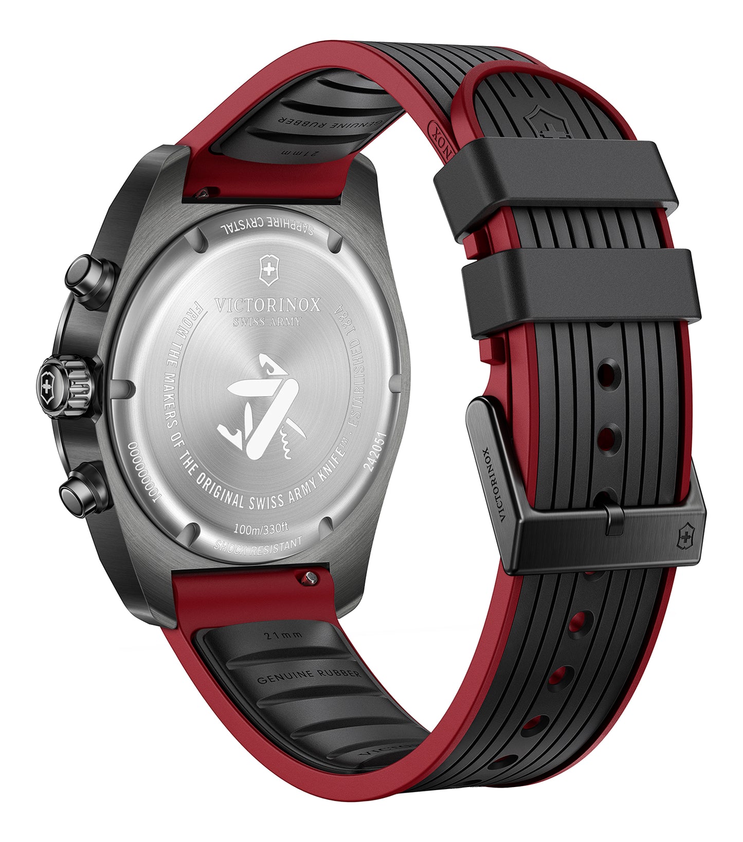 Men Swiss Army Quartz Watch 42 mm