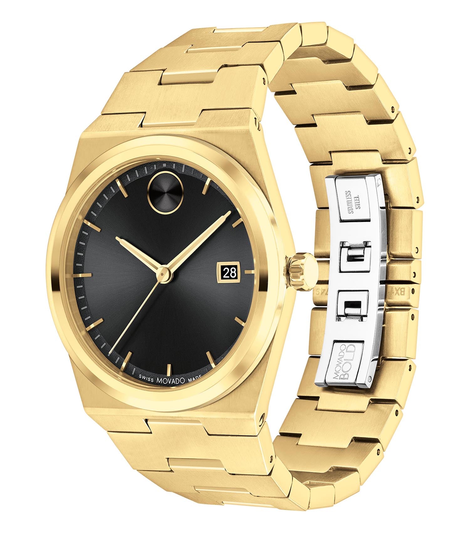 Men Bold Quest Quartz Watch 40mm with Black Dial