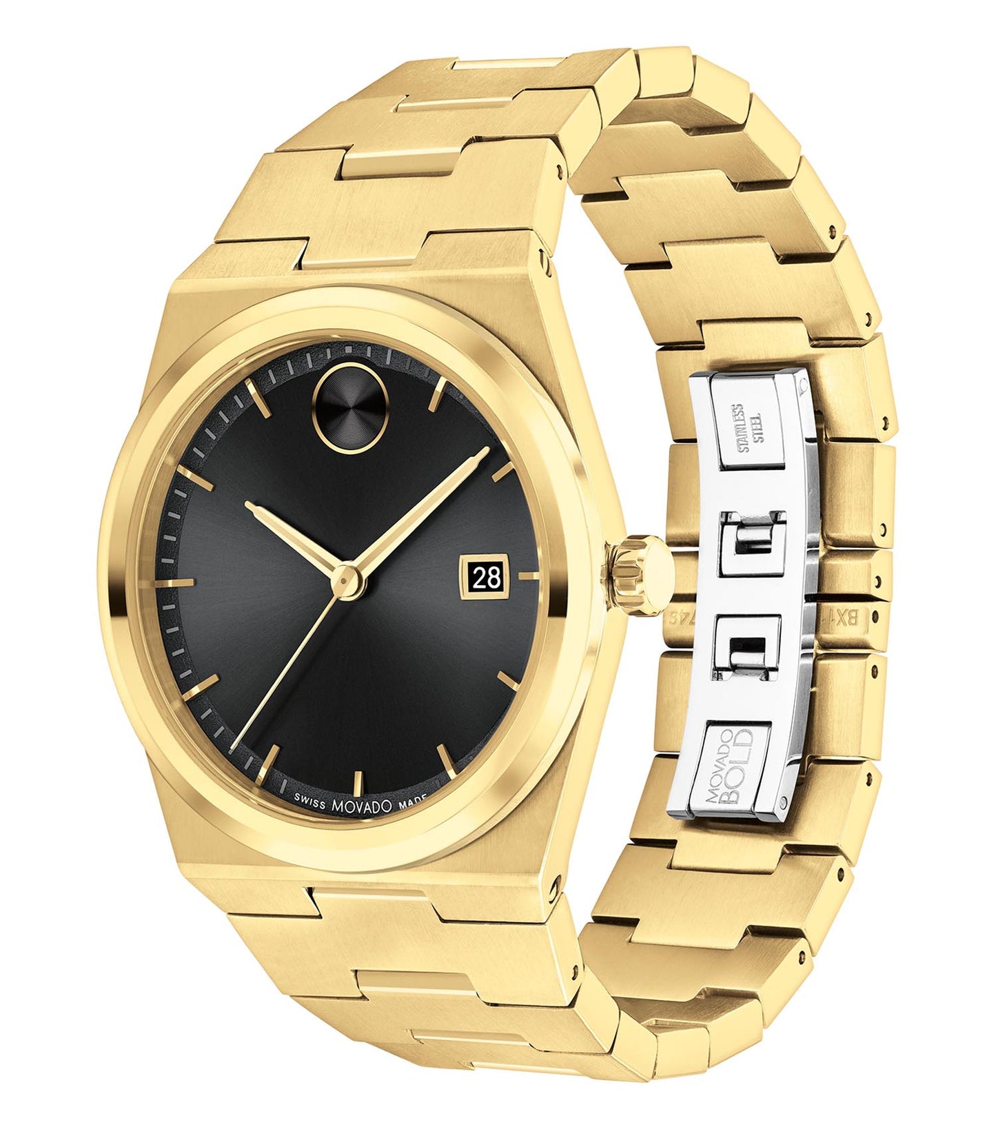 Men Bold Quest Quartz Watch 40mm with Black Dial