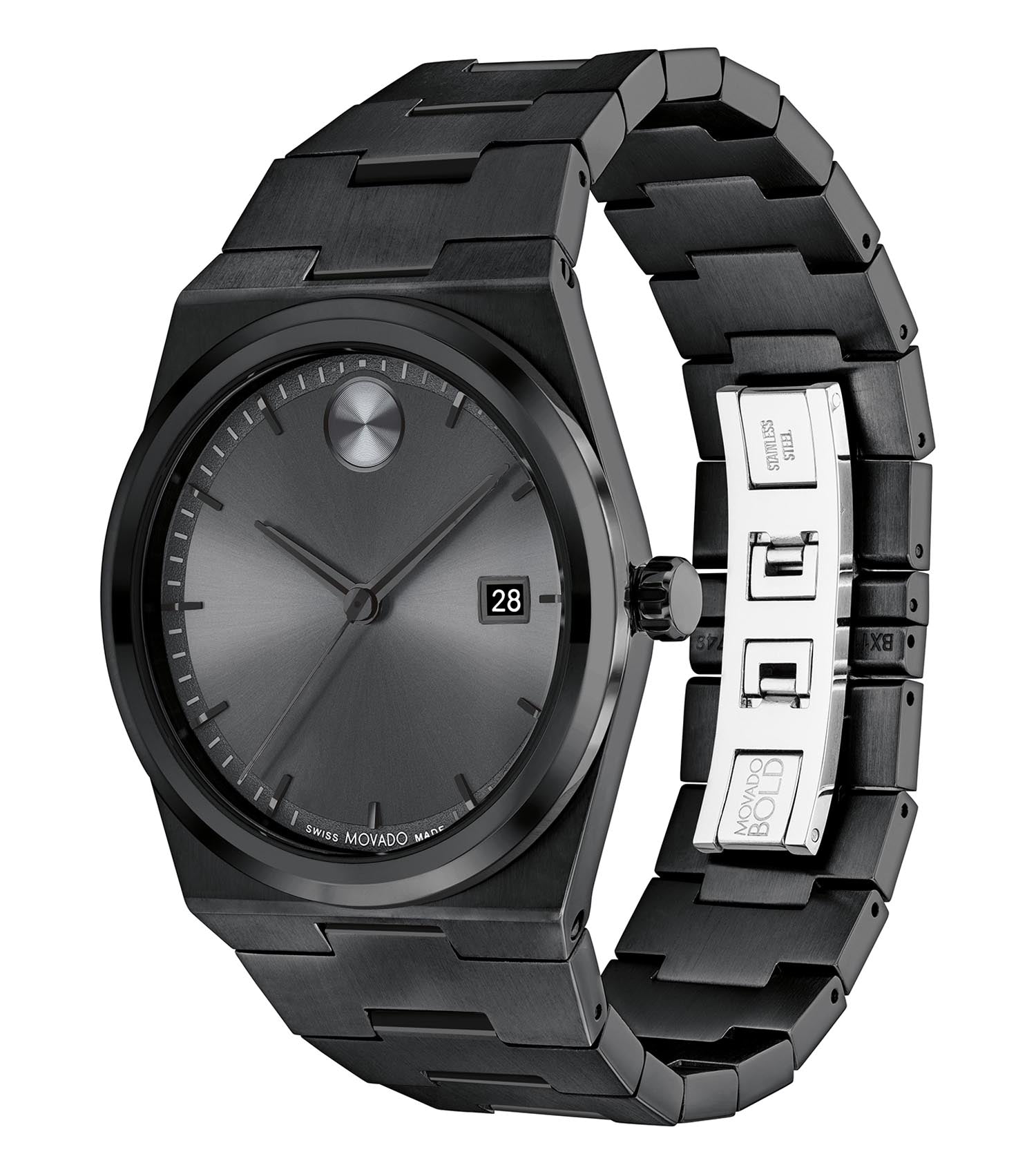 Men Bold Quest Quartz Watch 40mm with Grey Dial