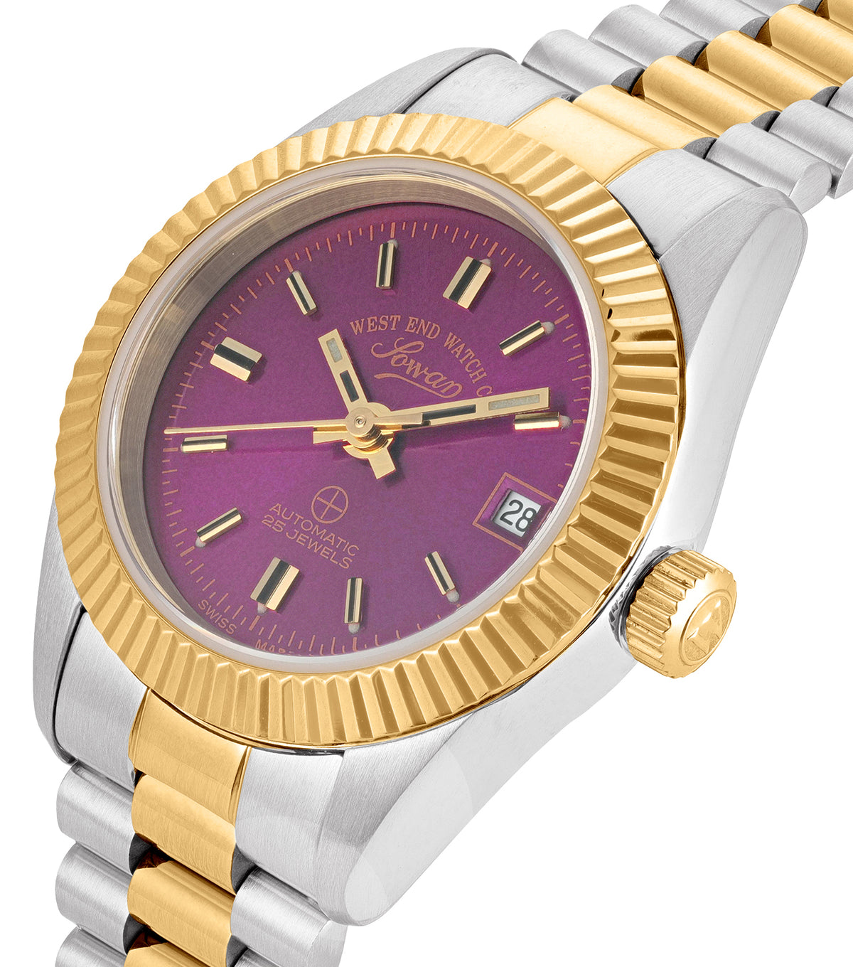 Women The Classics Cherry Sunray Dial Automatic