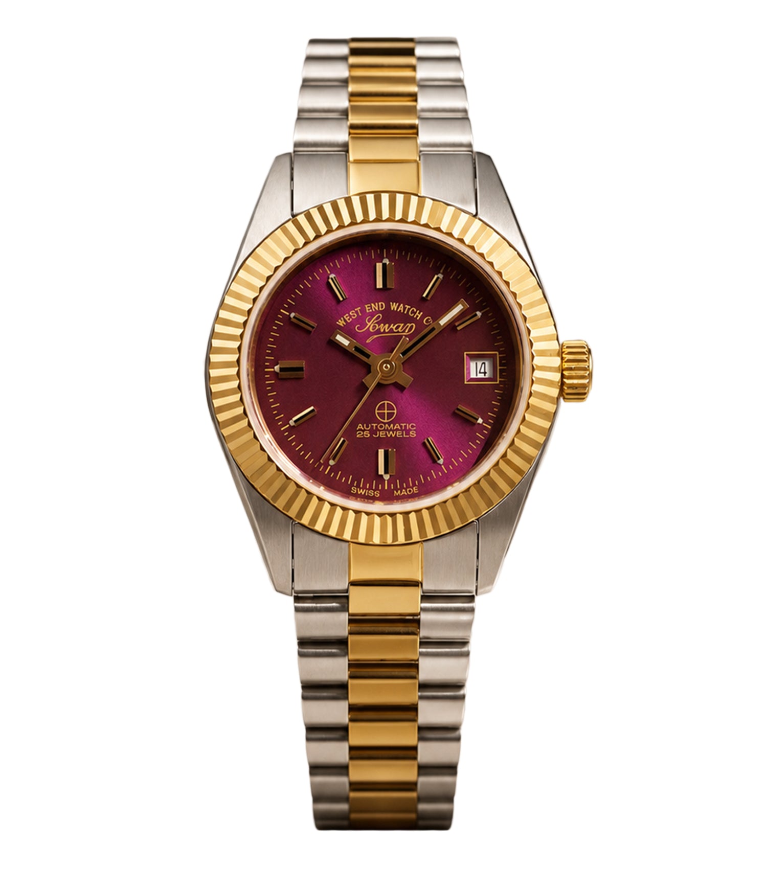 Women The Classics Cherry Sunray Dial Automatic
