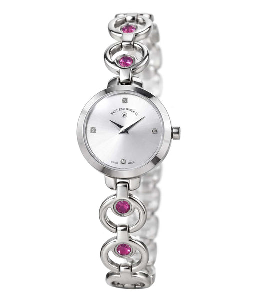 Ladies Chand 24mm Natural Rhodolites