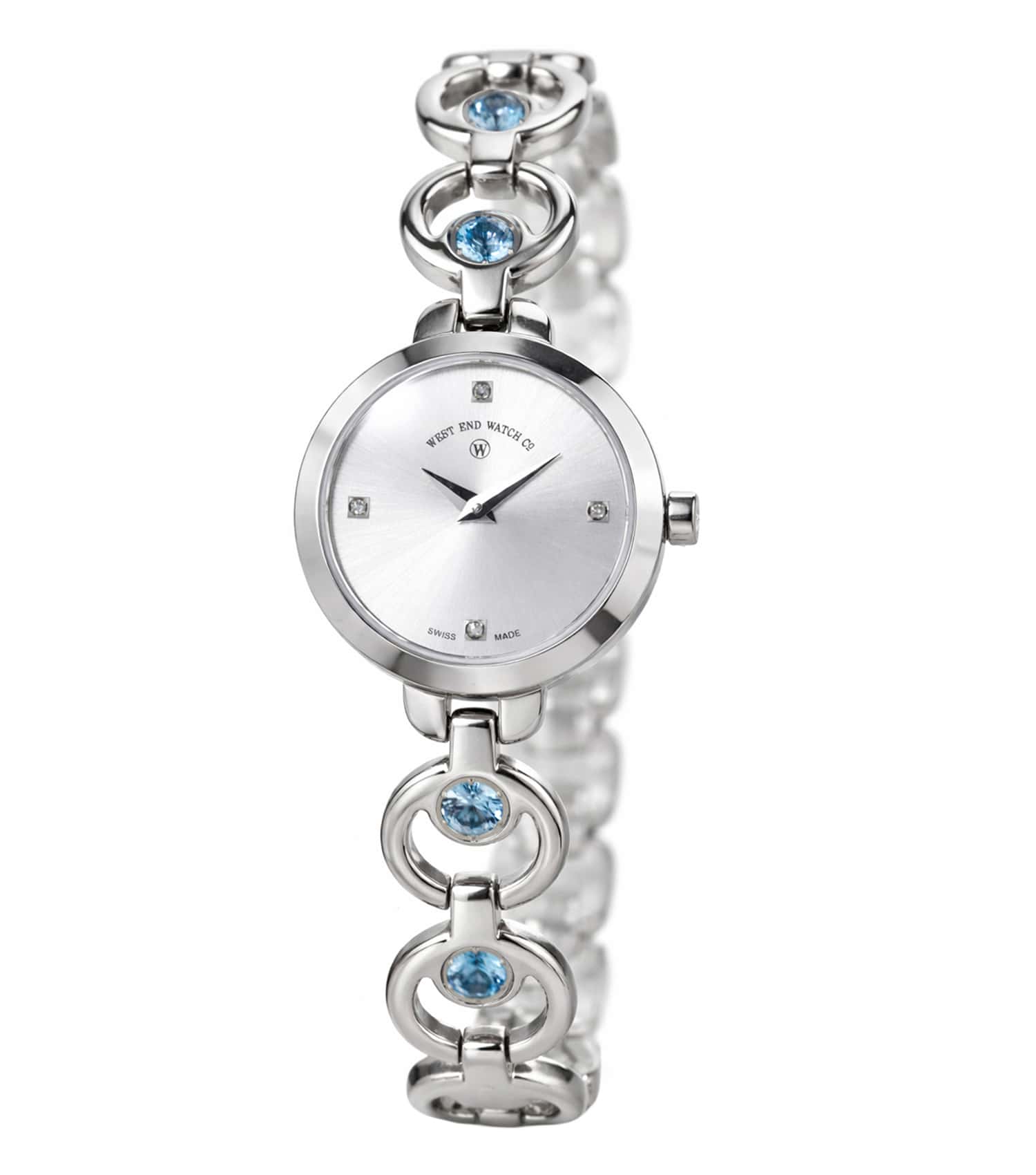 Ladies Chand 24mm Natural Swiss Blue Topaz