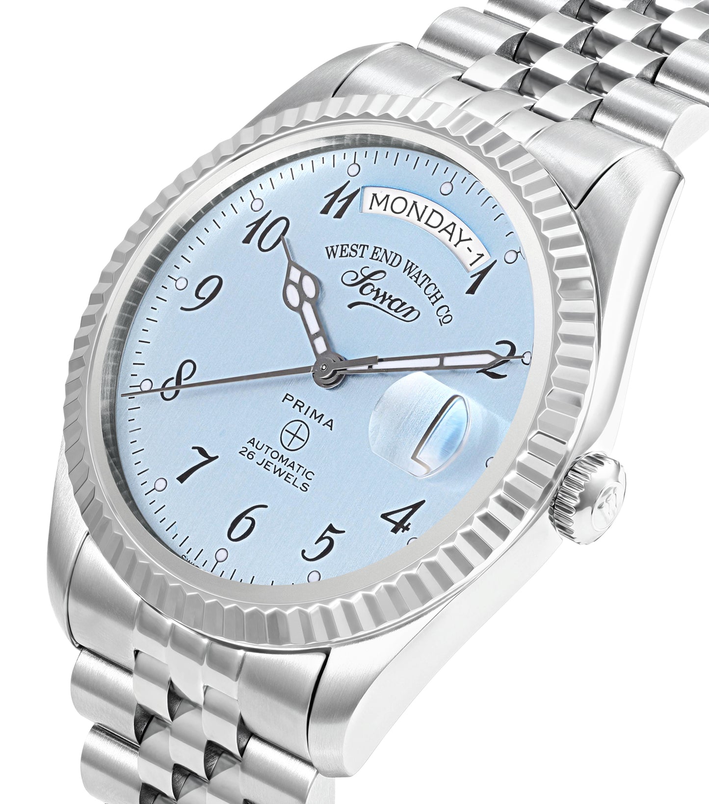 Men The Classics 41mm Light Blue Brushed Dial