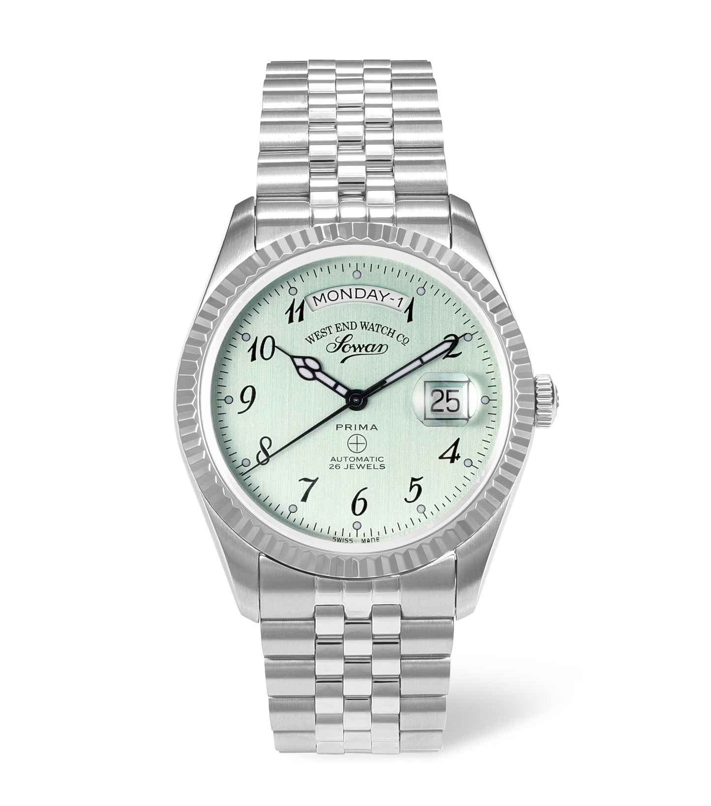 Men The Classics 41mm Light Green Brushed Dial