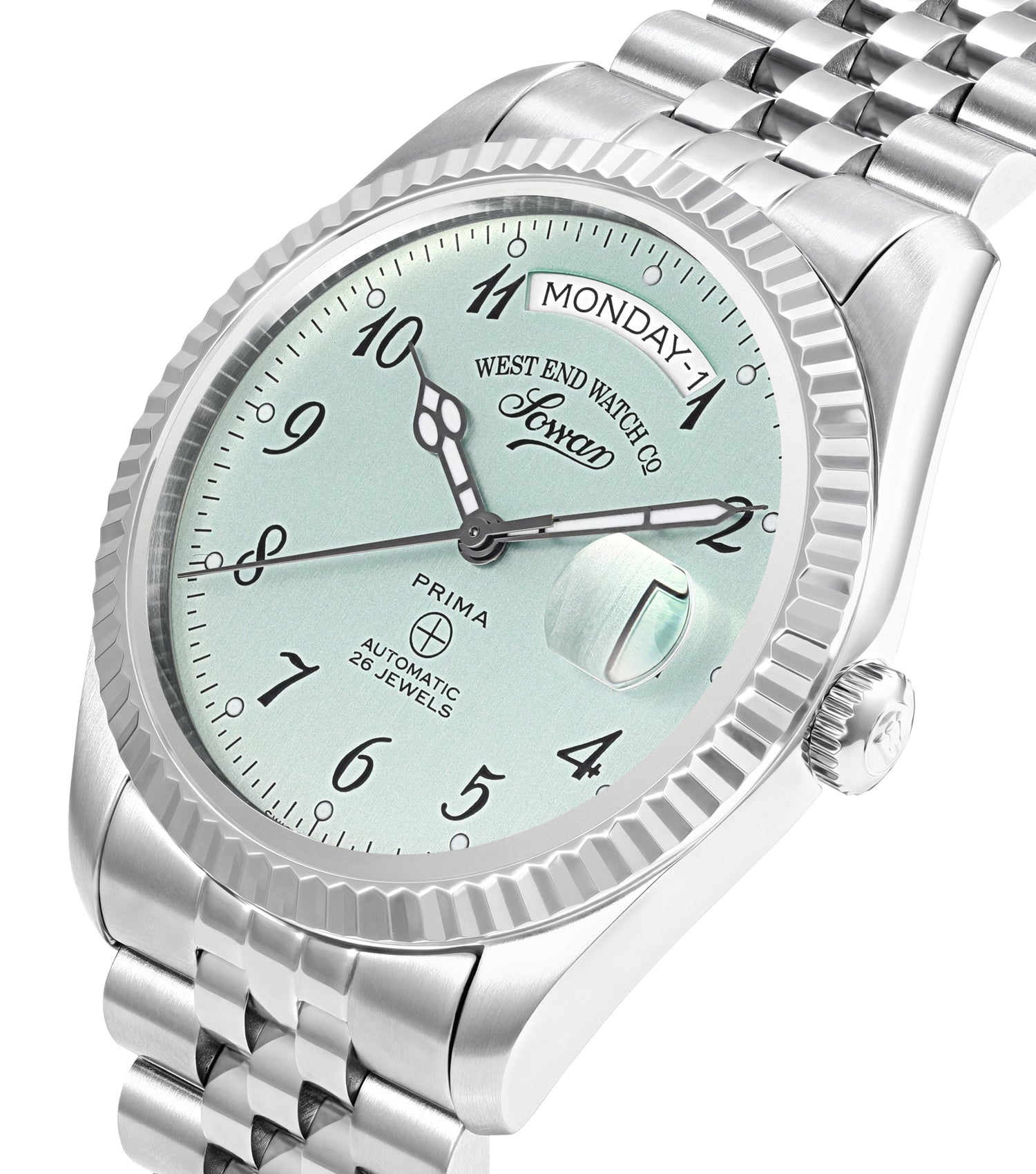 Men The Classics 41mm Light Green Brushed Dial
