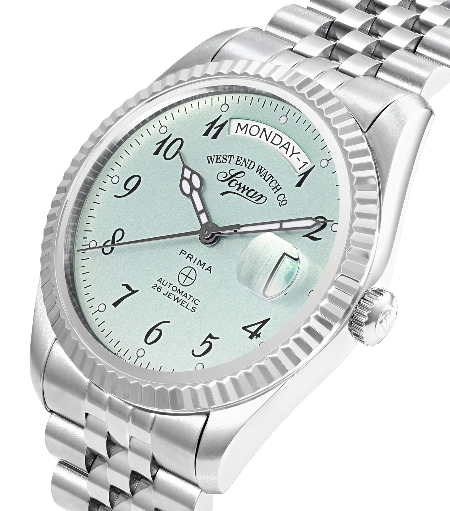 Men The Classics 41mm Light Green Brushed Dial