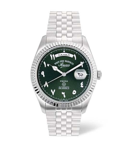Men The Classics 41mm Green Hindi Dial