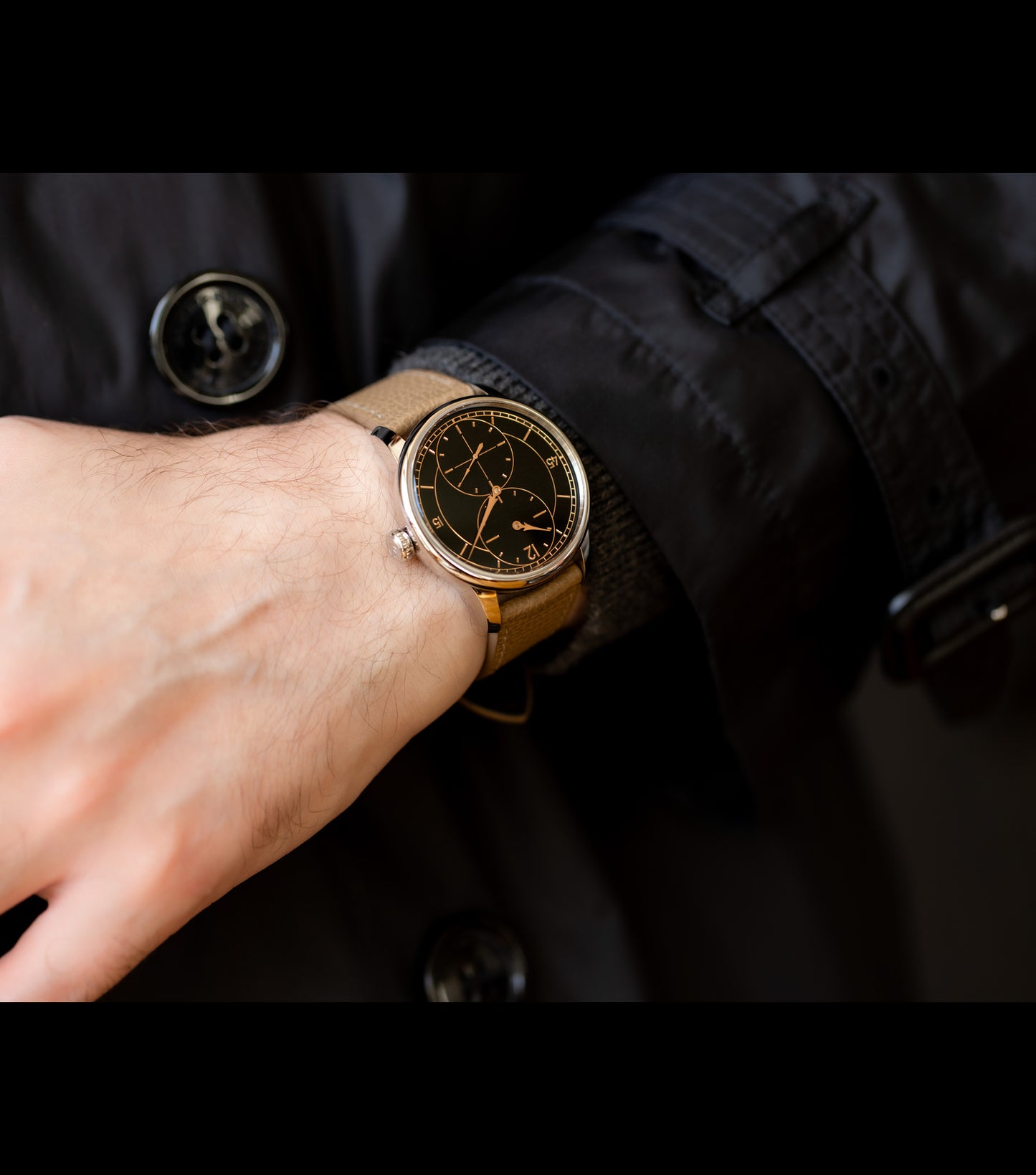 Noirmont Black Automatic Watch Men