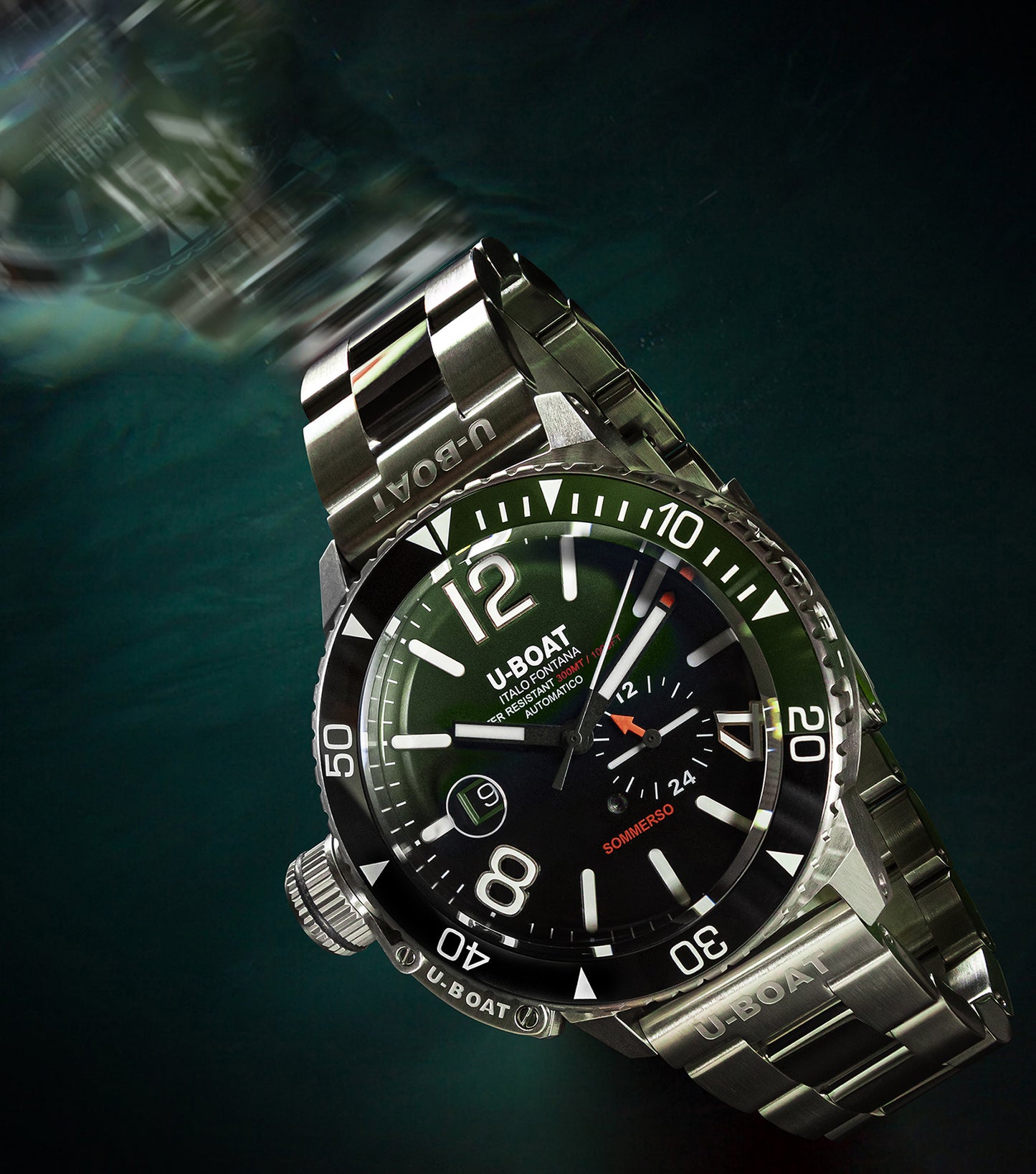 Sommerso 46mm Ceramic Bezel Green Dial Automatic