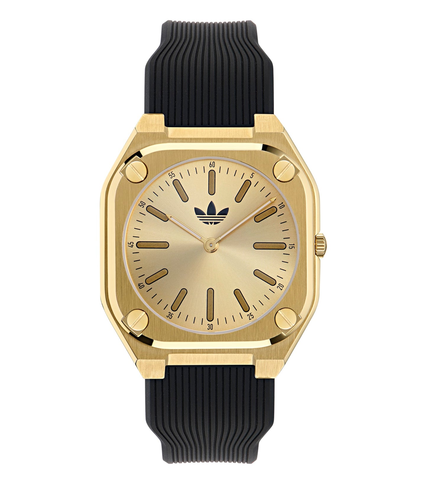 adidas thin analog blue watch, side-angle view, sleek design with easygoing flow, watches for style & function enthusiasts