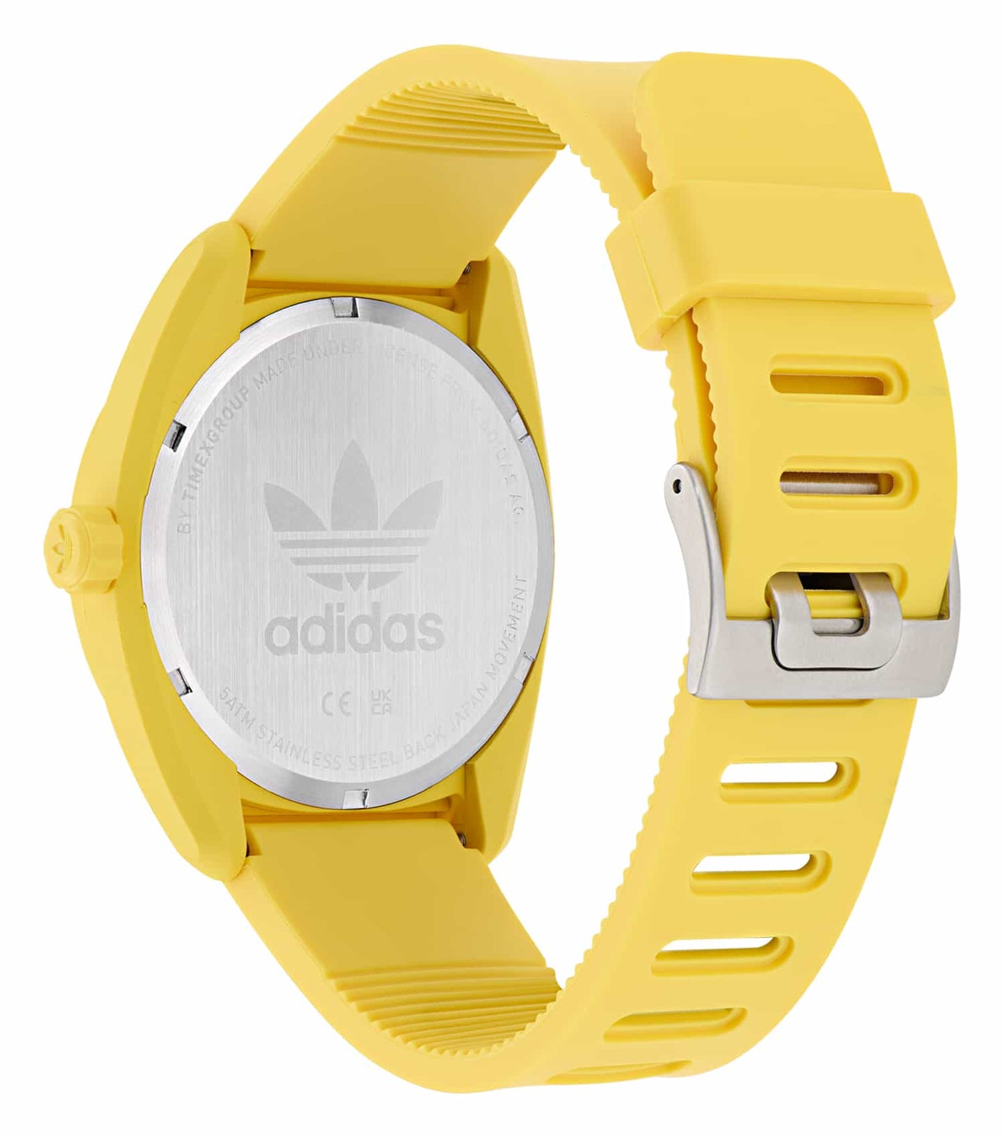 Unisex Project Three Quartz Watch 42mm with Yellow Strap