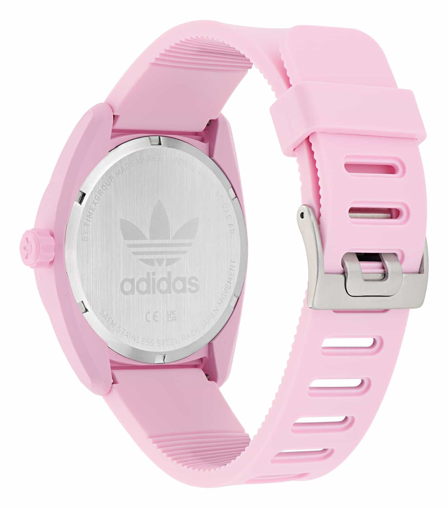 Unisex Project Three Quartz Watch 42mm with Pink Strap
