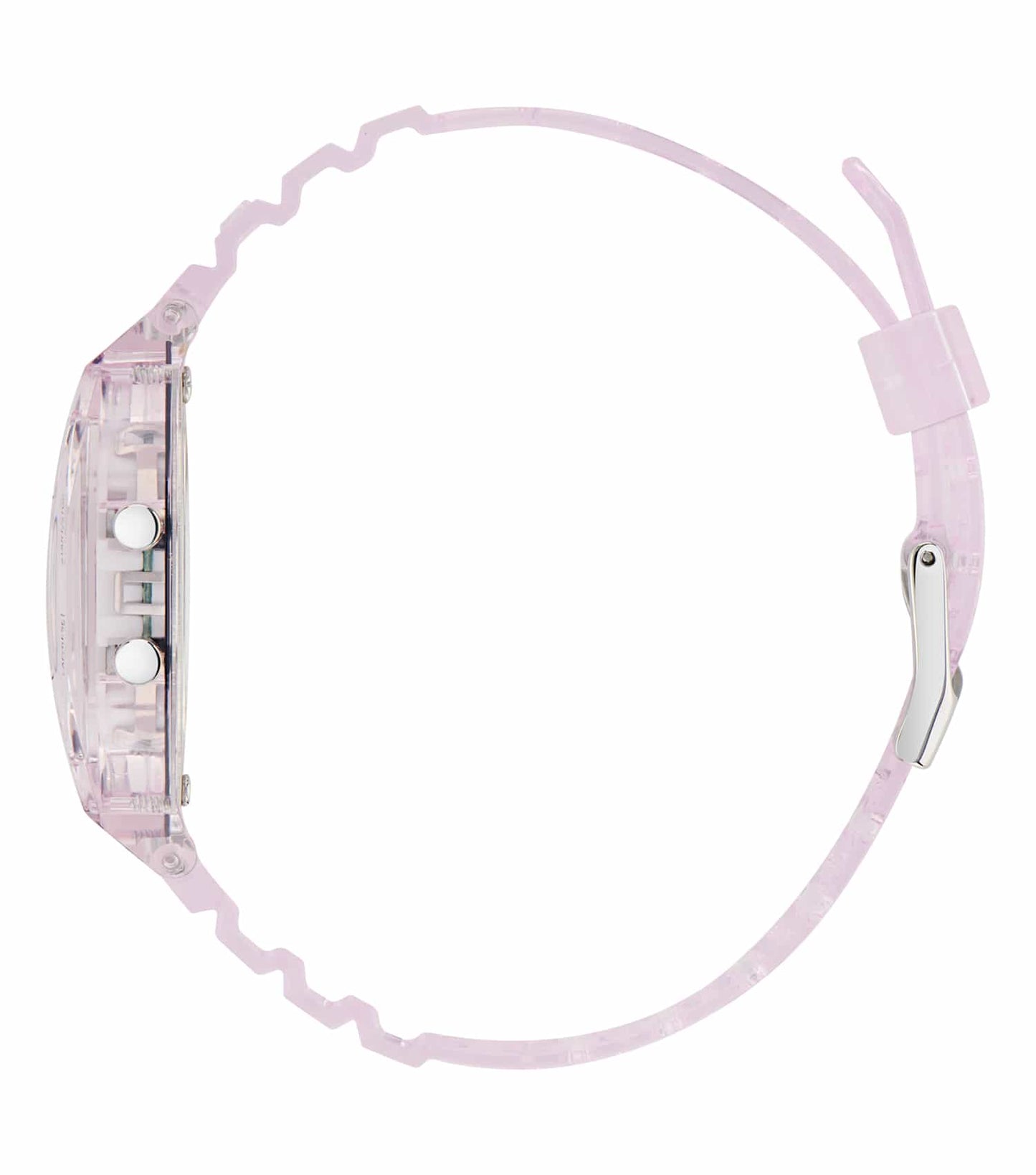 Unisex Digital Two Crystal Digital Watch 36mm with Pink Strap