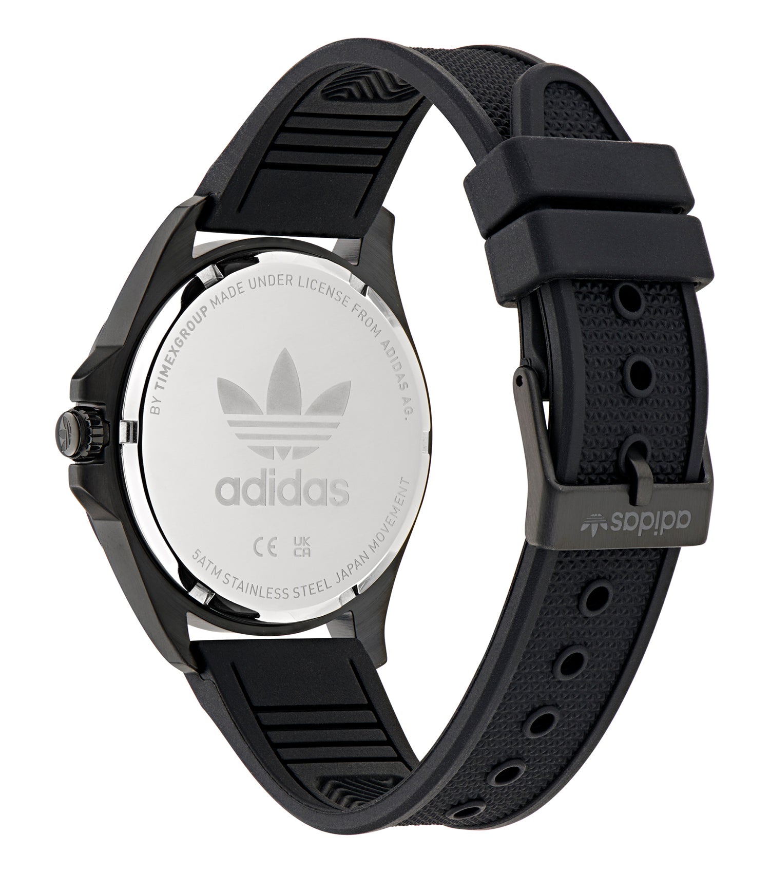 IP Black SST Case Black Dial Black Silicone Strap