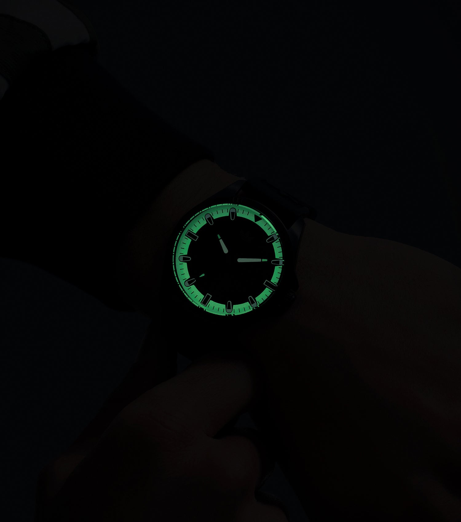 IP Black SST Case Black Dial Black Silicone Strap