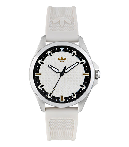 SST Case White Dial White Silicone Strap