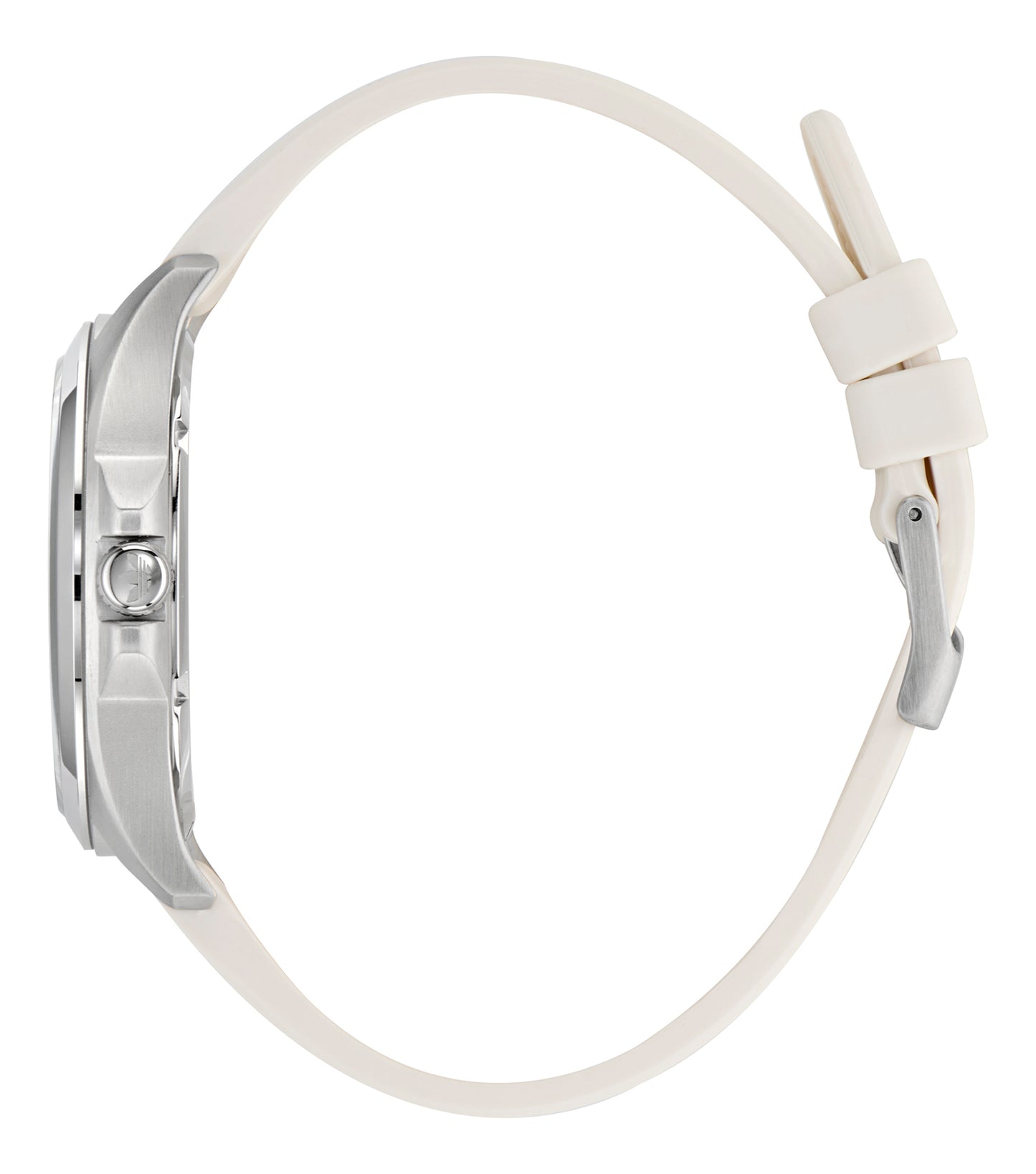 SST Case White Dial White Silicone Strap