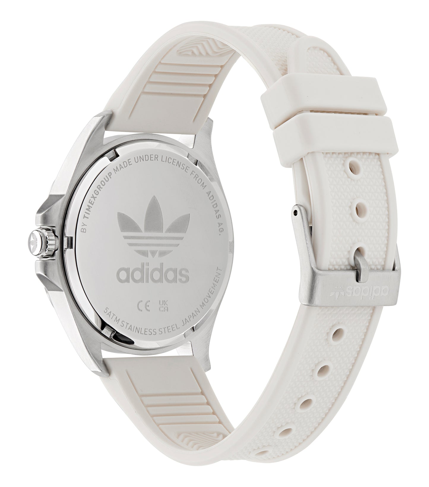 SST Case White Dial White Silicone Strap