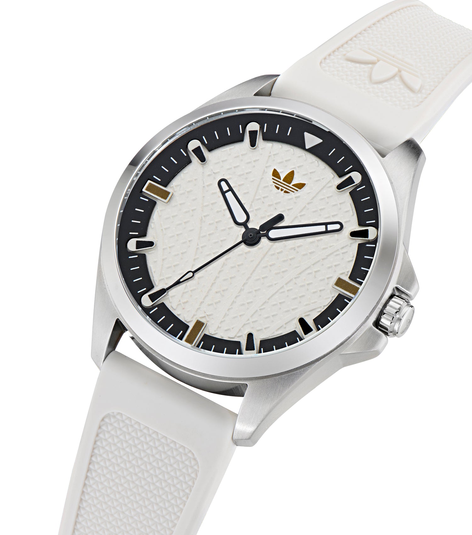 SST Case White Dial White Silicone Strap