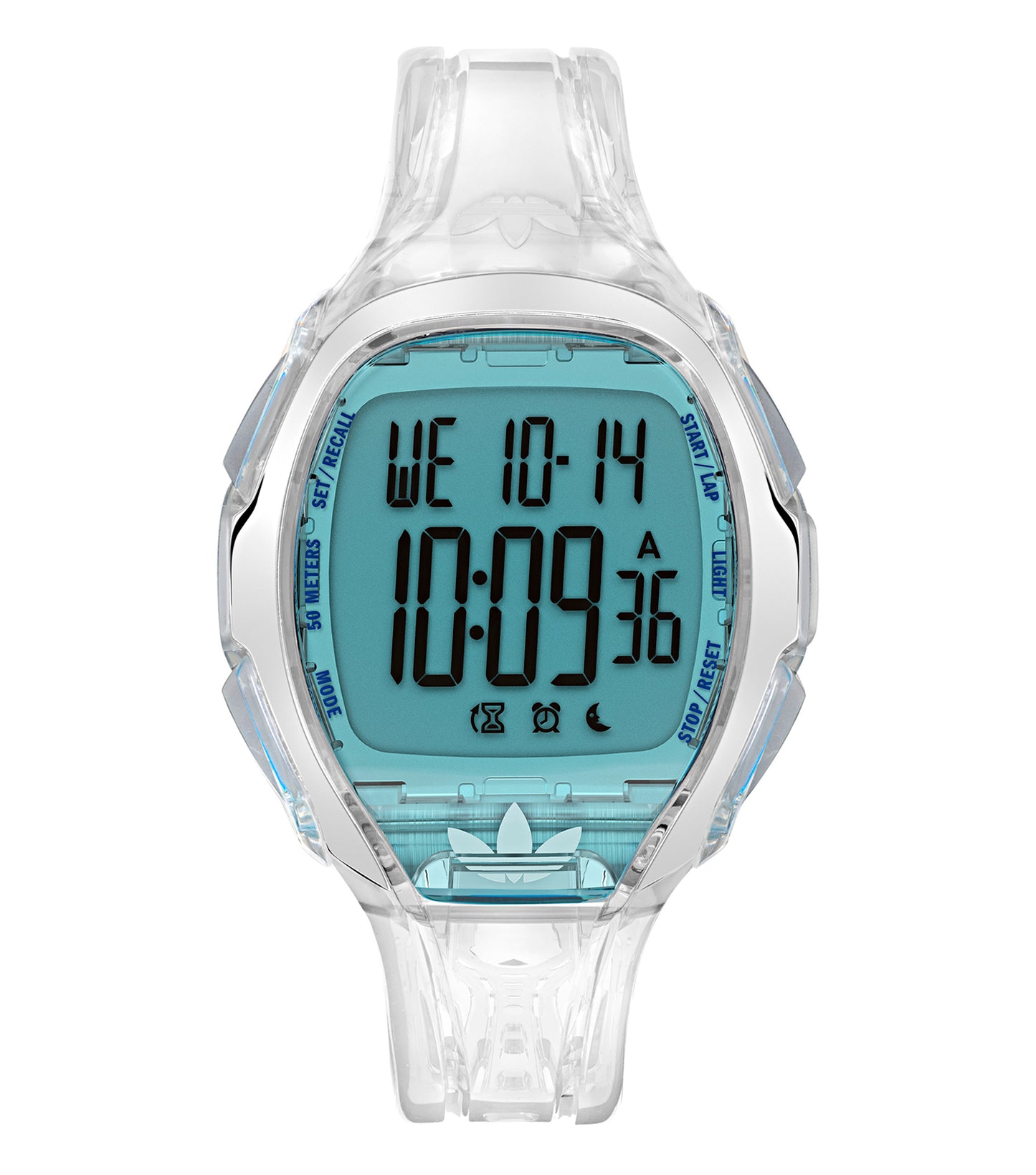Traslucent Resin Case Blue Mask Traslucent Resin Strap