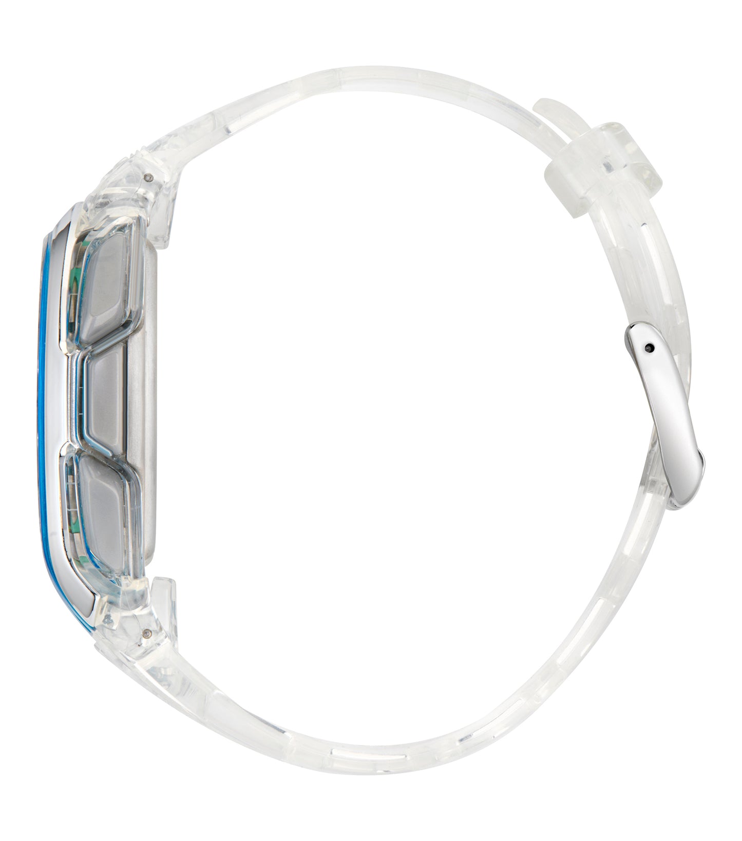Traslucent Resin Case Blue Mask Traslucent Resin Strap