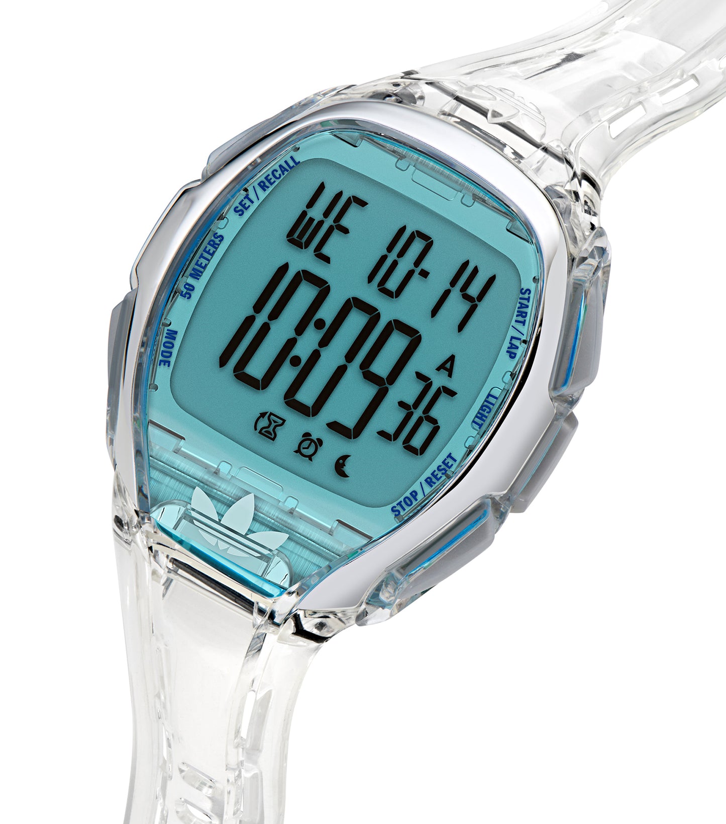 Traslucent Resin Case Blue Mask Traslucent Resin Strap