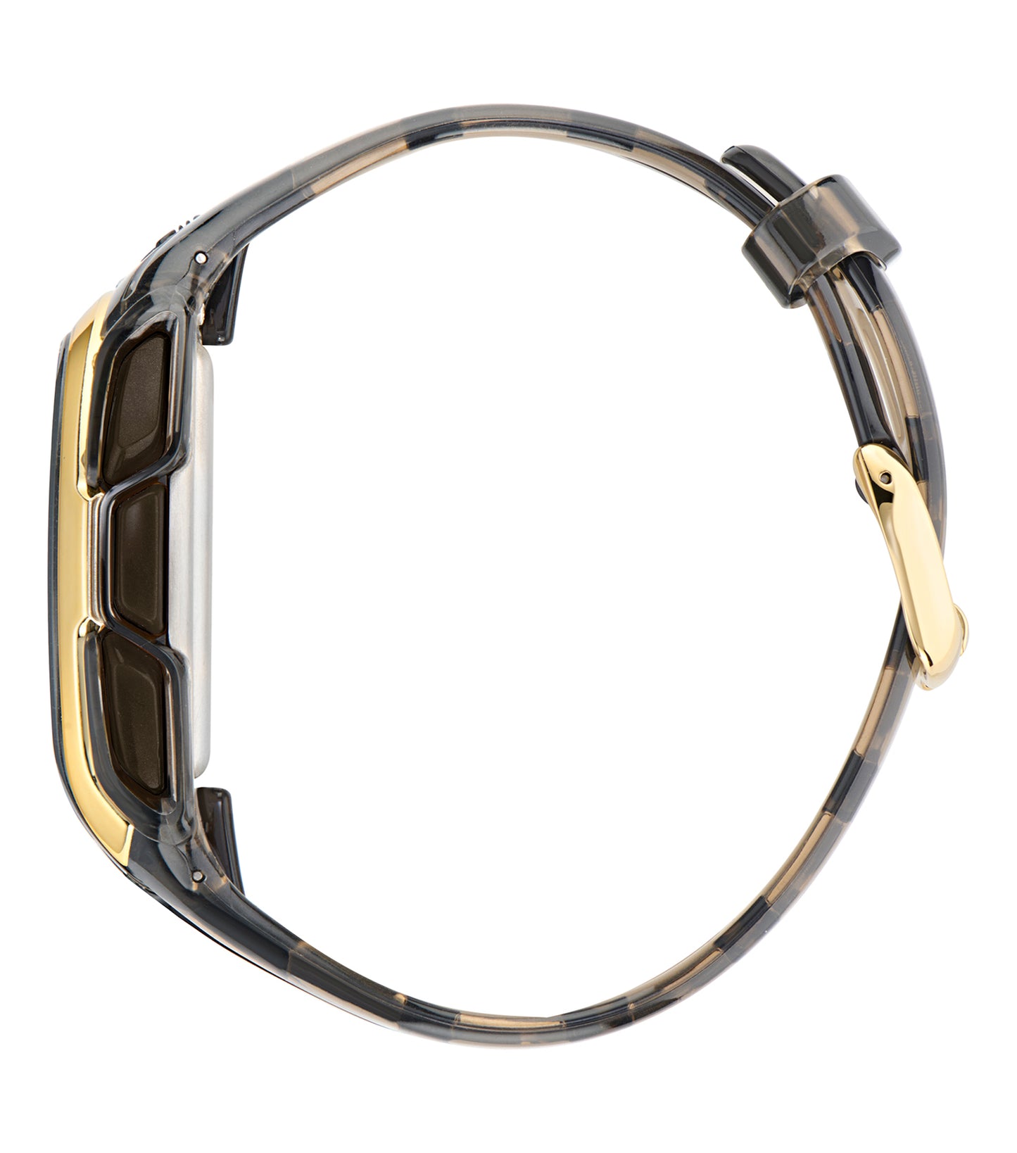 Black Traslucent Resin Case Black Mask Black Traslucent Resin Strap